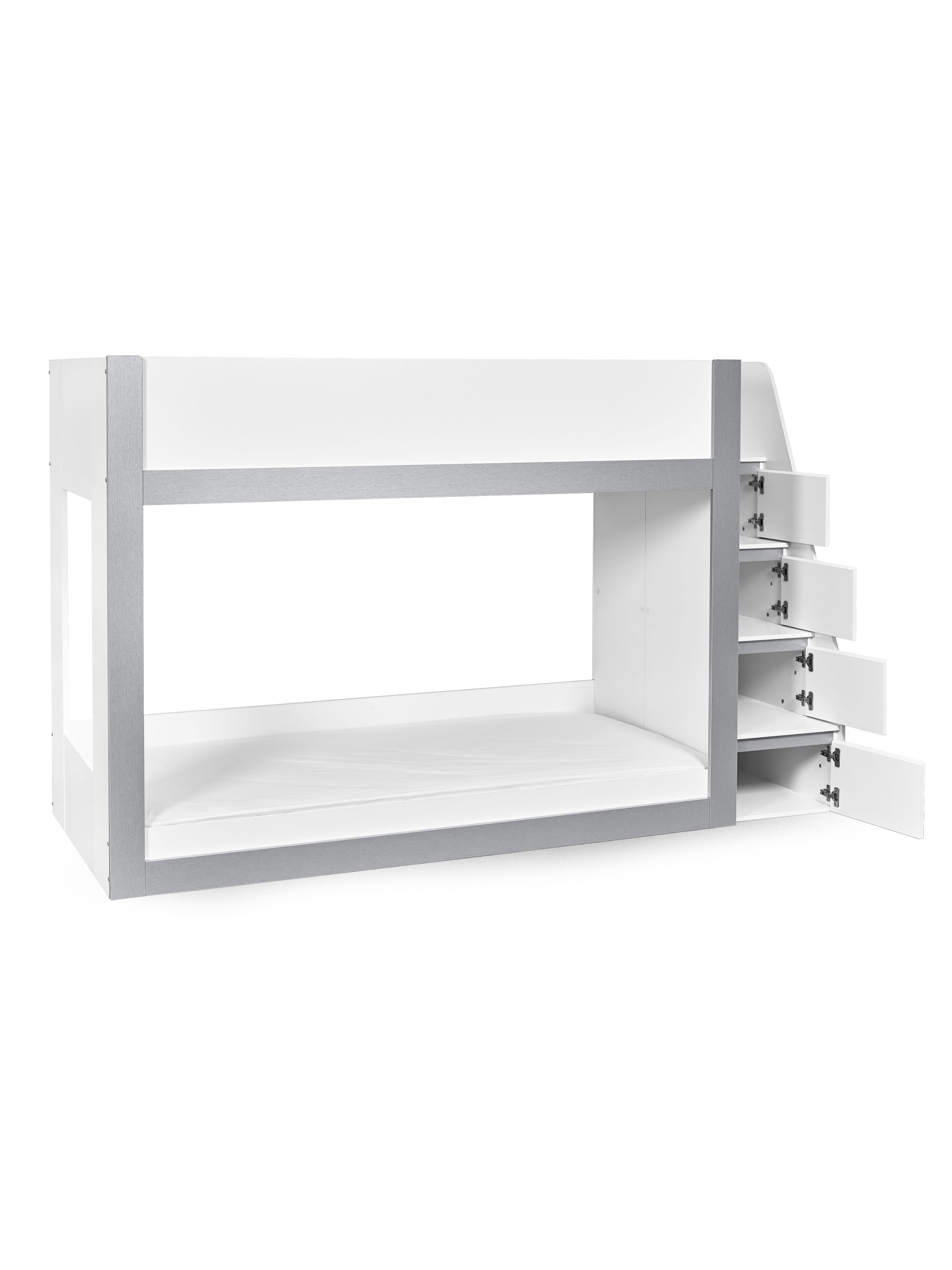 Gaia Bunk Bed - White and Silver – Julian Bowen, view 3