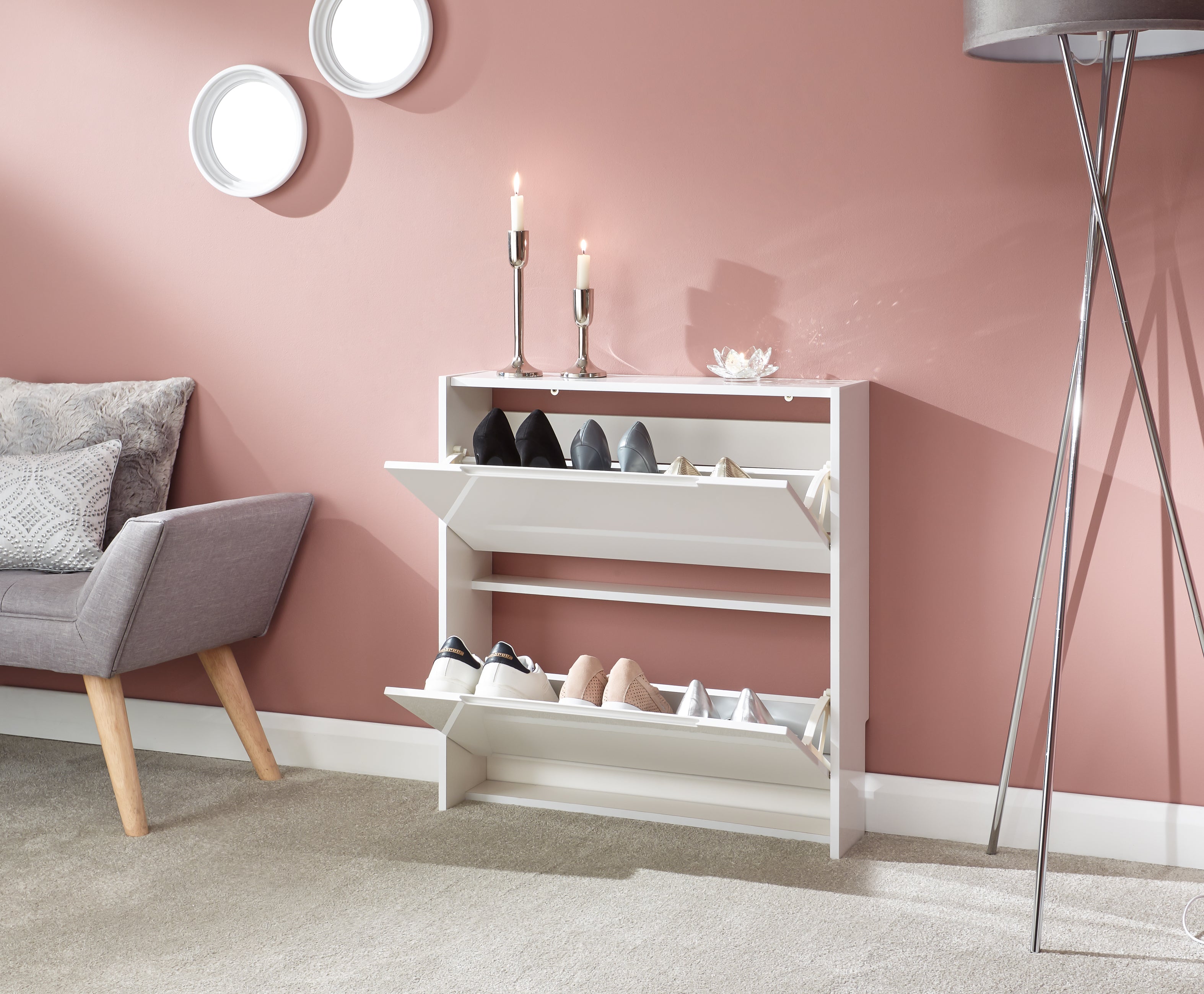 Narrow High – White