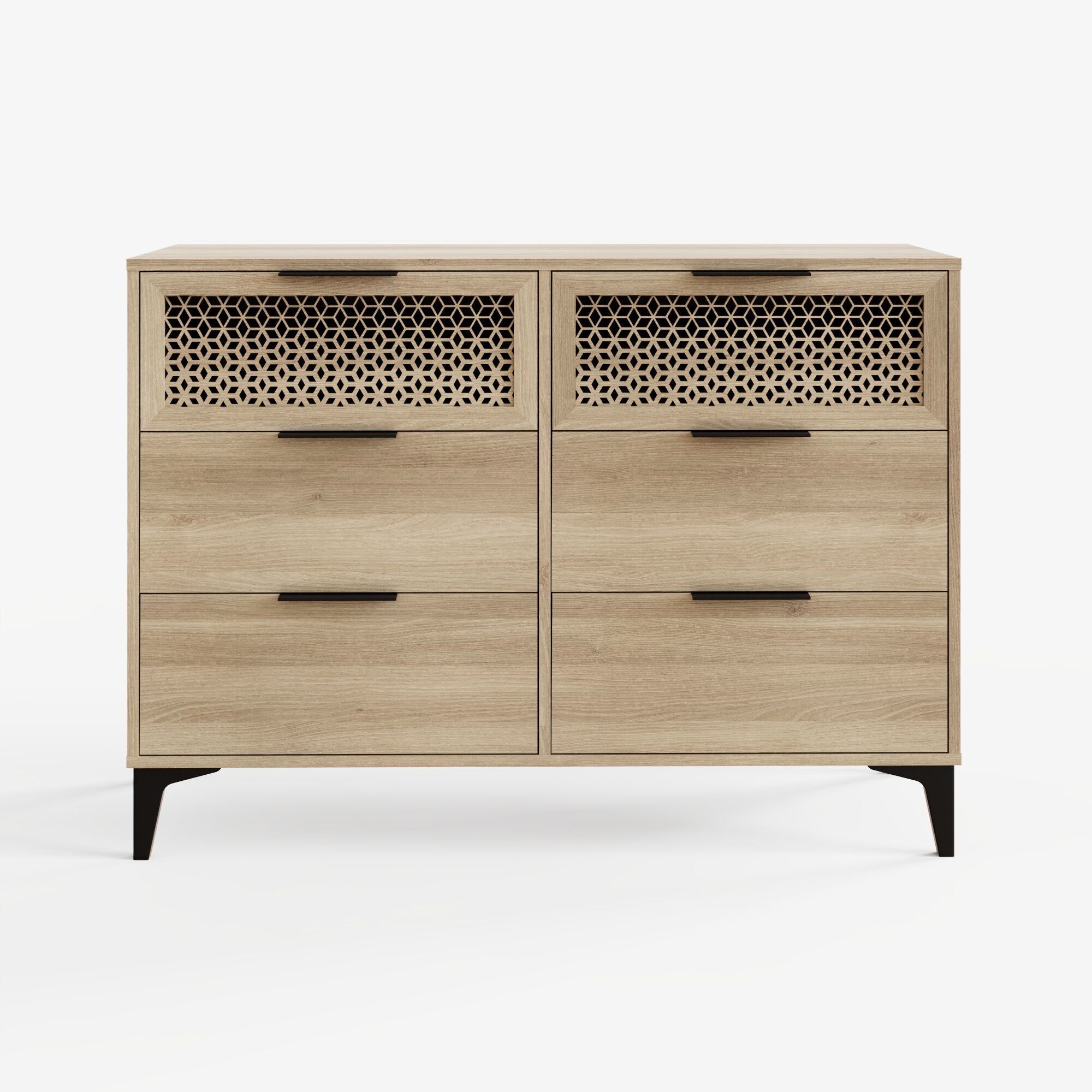 Ezra 3+3 Drawer Chest – Oak