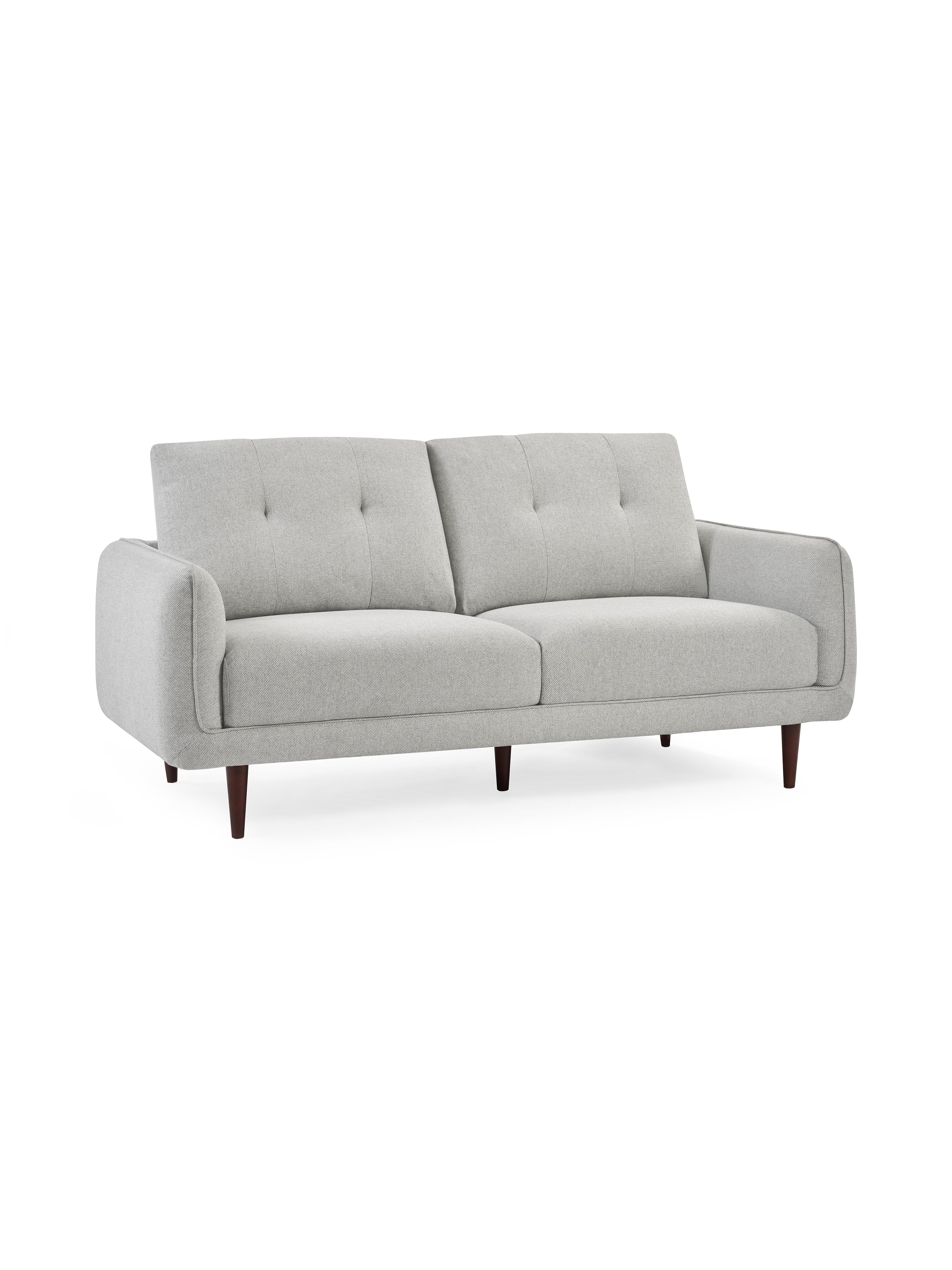 Remy 3 Seater Light Grey Fabric Sofa – Julian Bowen