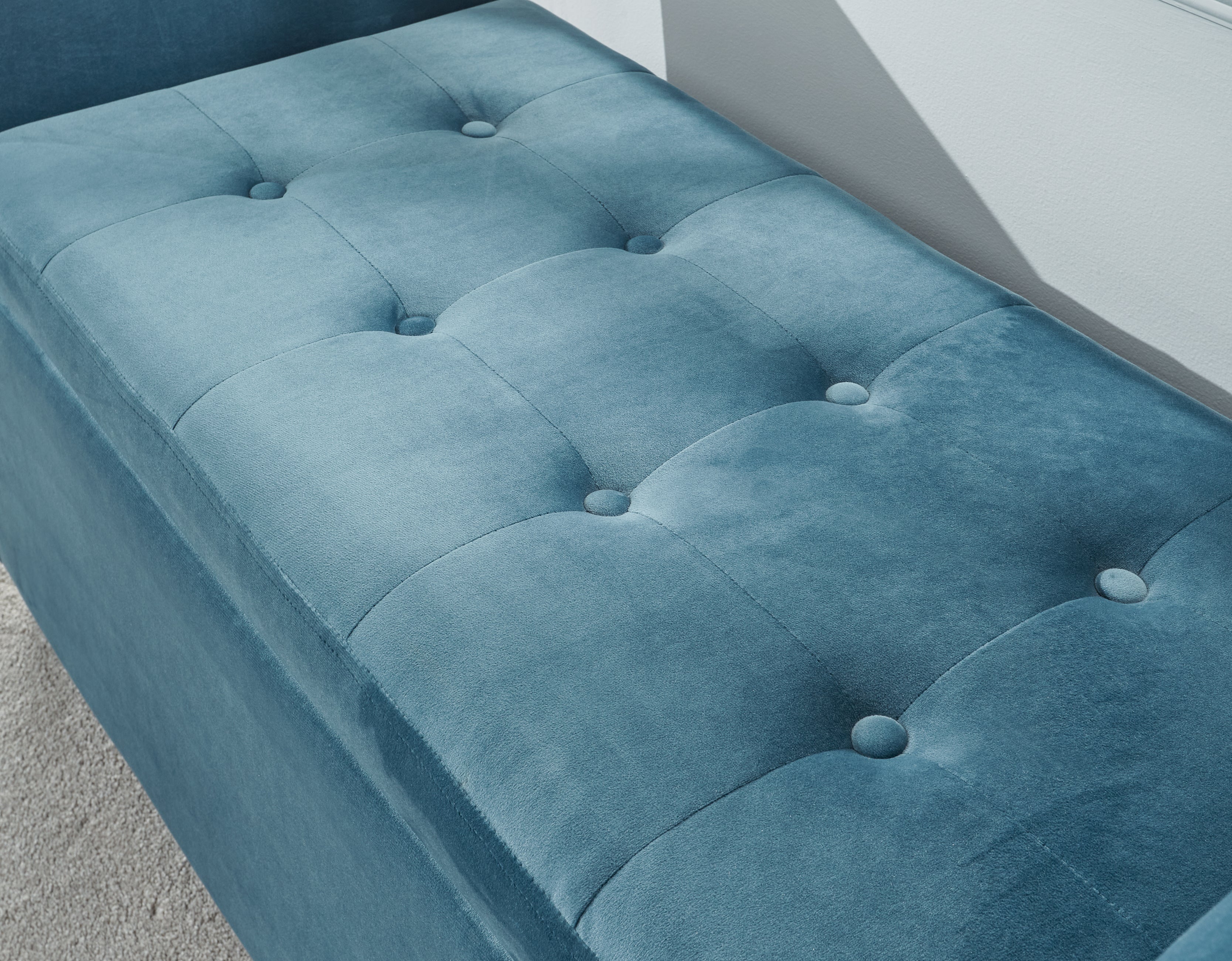 Genoa Window Seat Teal Fabric – GFW, view 7