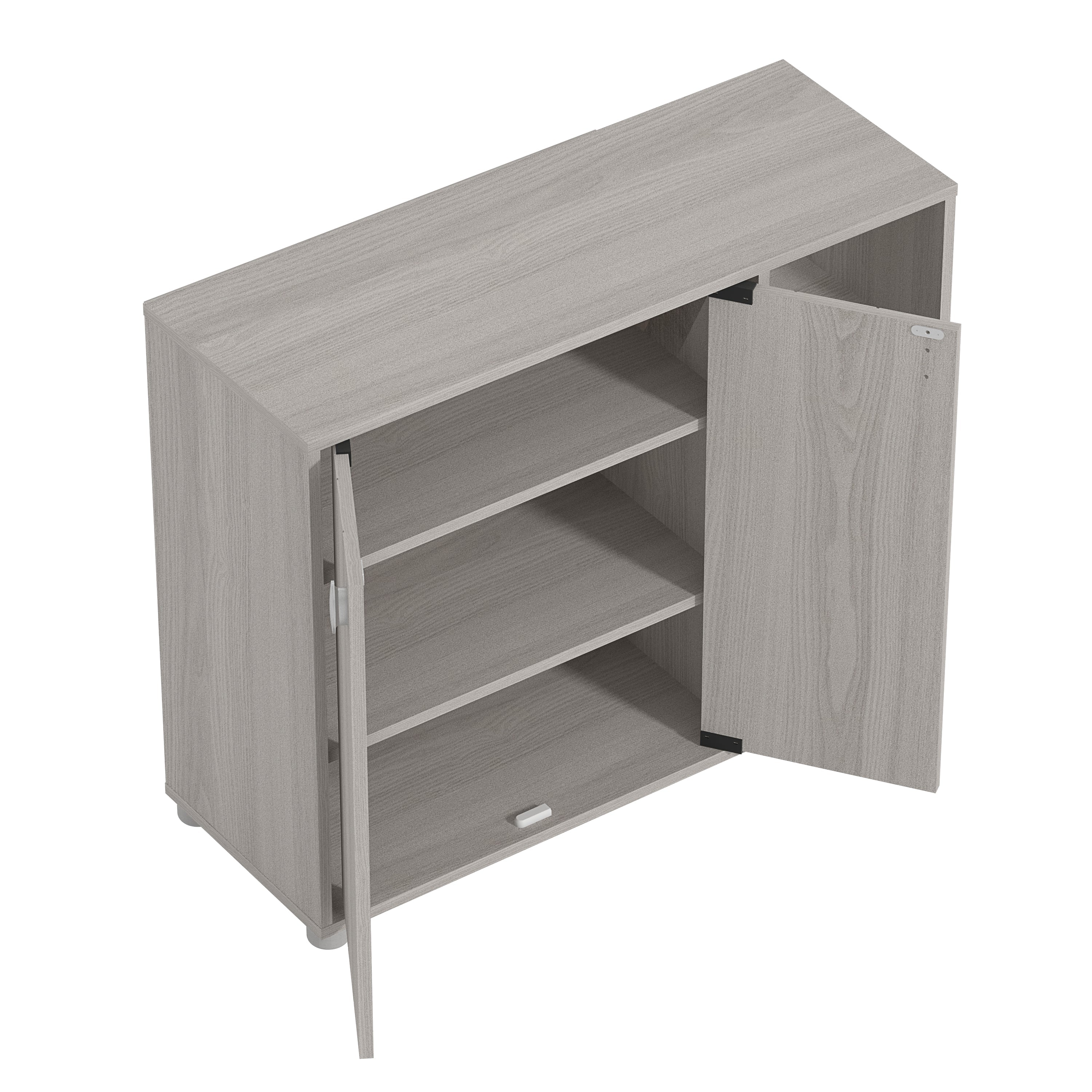 Bideford Shoe Cabinet Warm Grey Oak – GFW, view 7