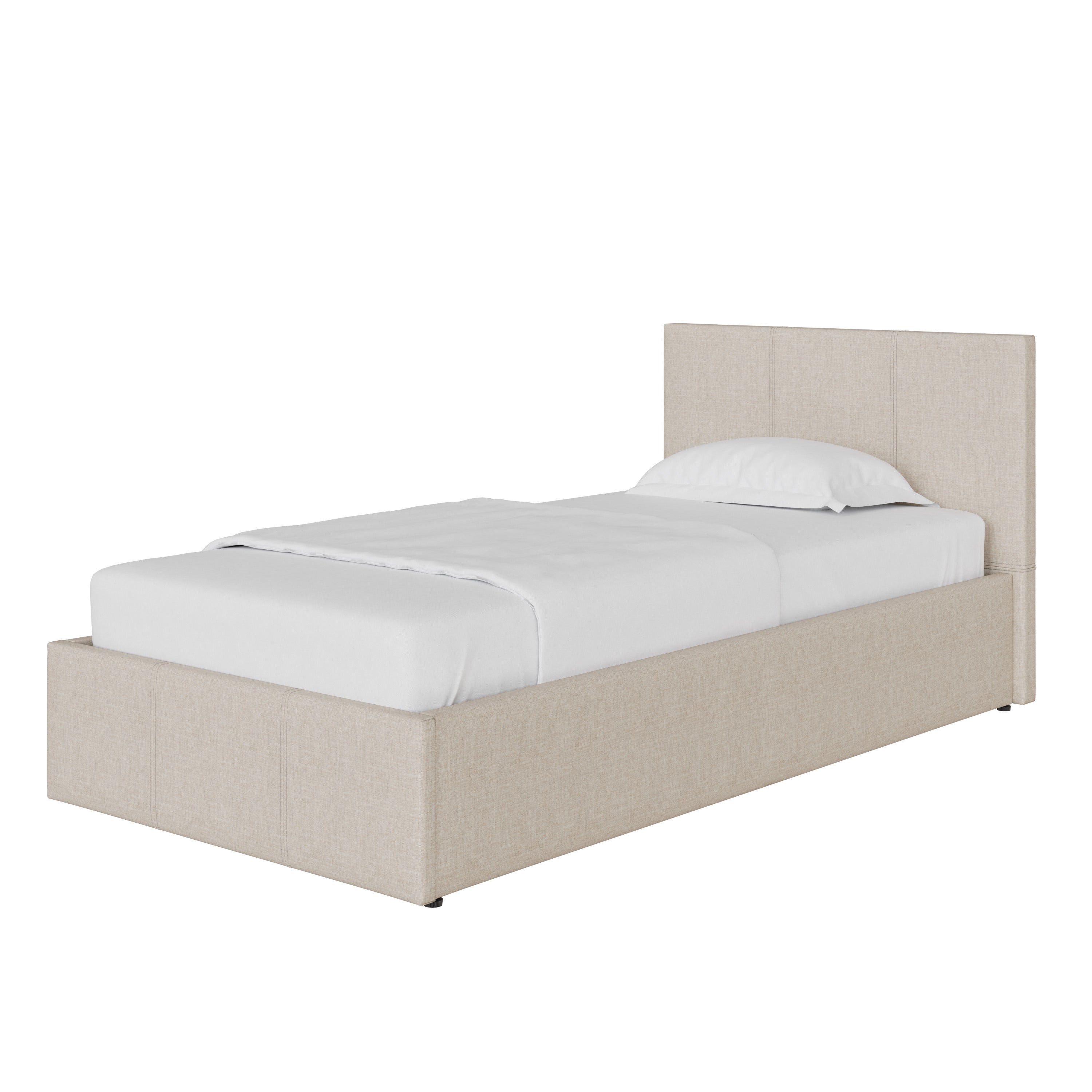 Side Lift Ottoman Bed Natural – GFW, view 12