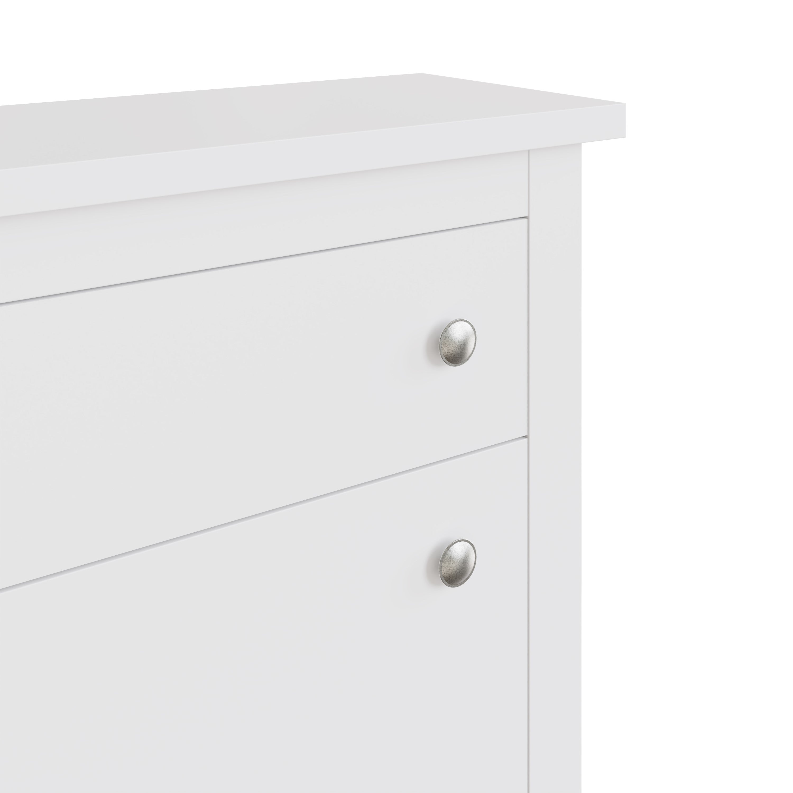 Deluxe Two Tier Shoe Cabinet – White
