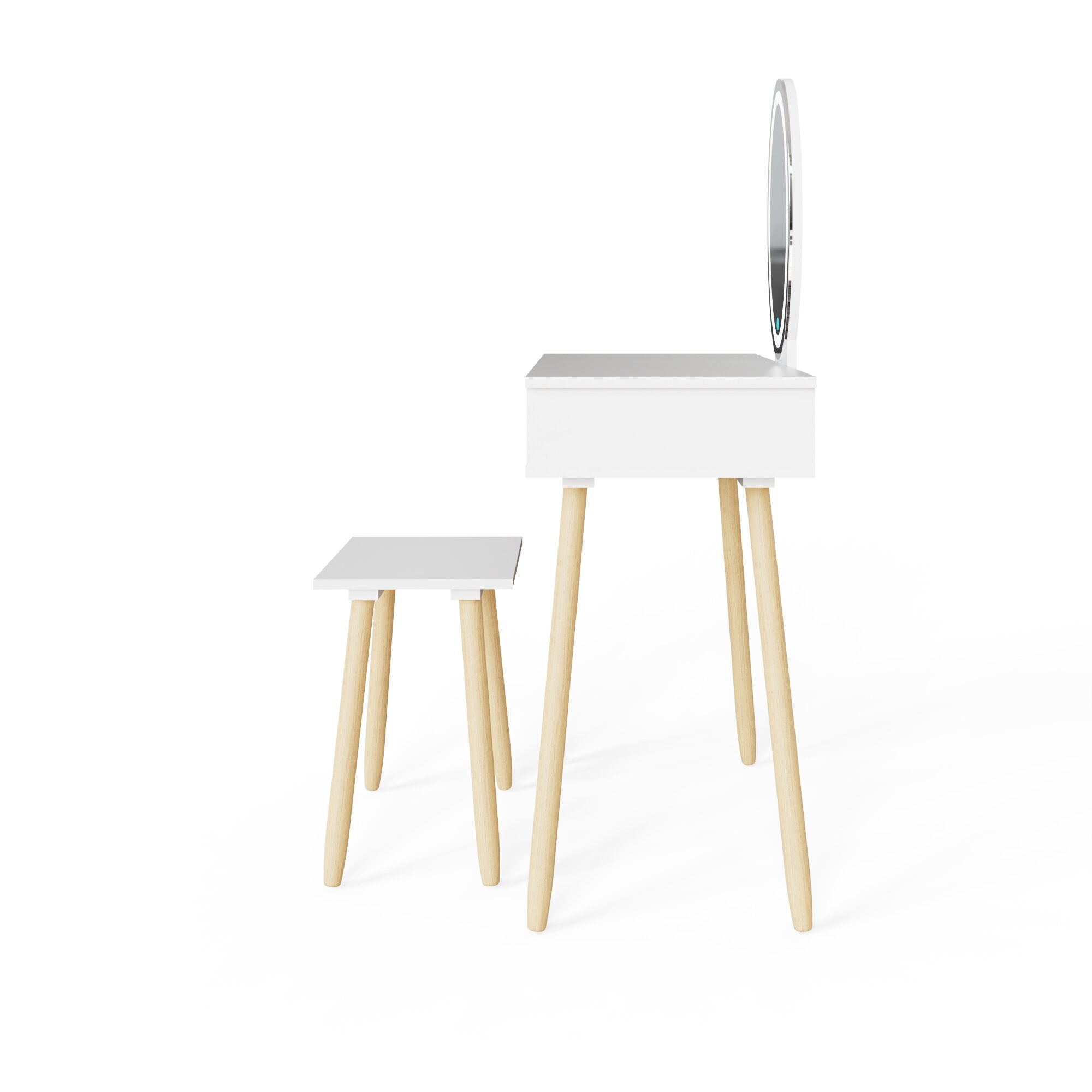 Signy Led Dressing Table With Stool – GFW, view 10