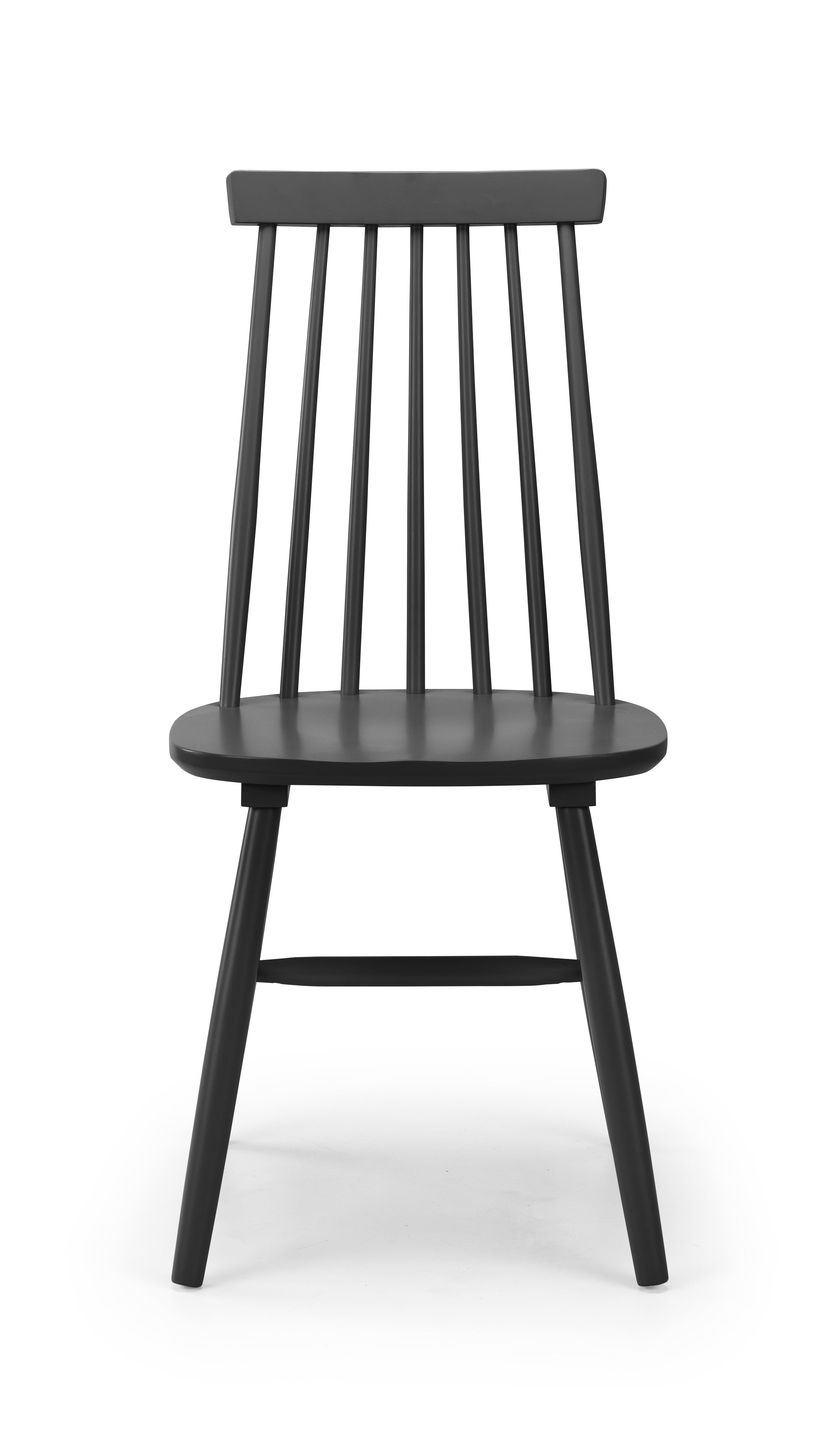 Alassio Spindle Back Dining Chairs - Black (Set of 2) – Julian Bowen, view 4