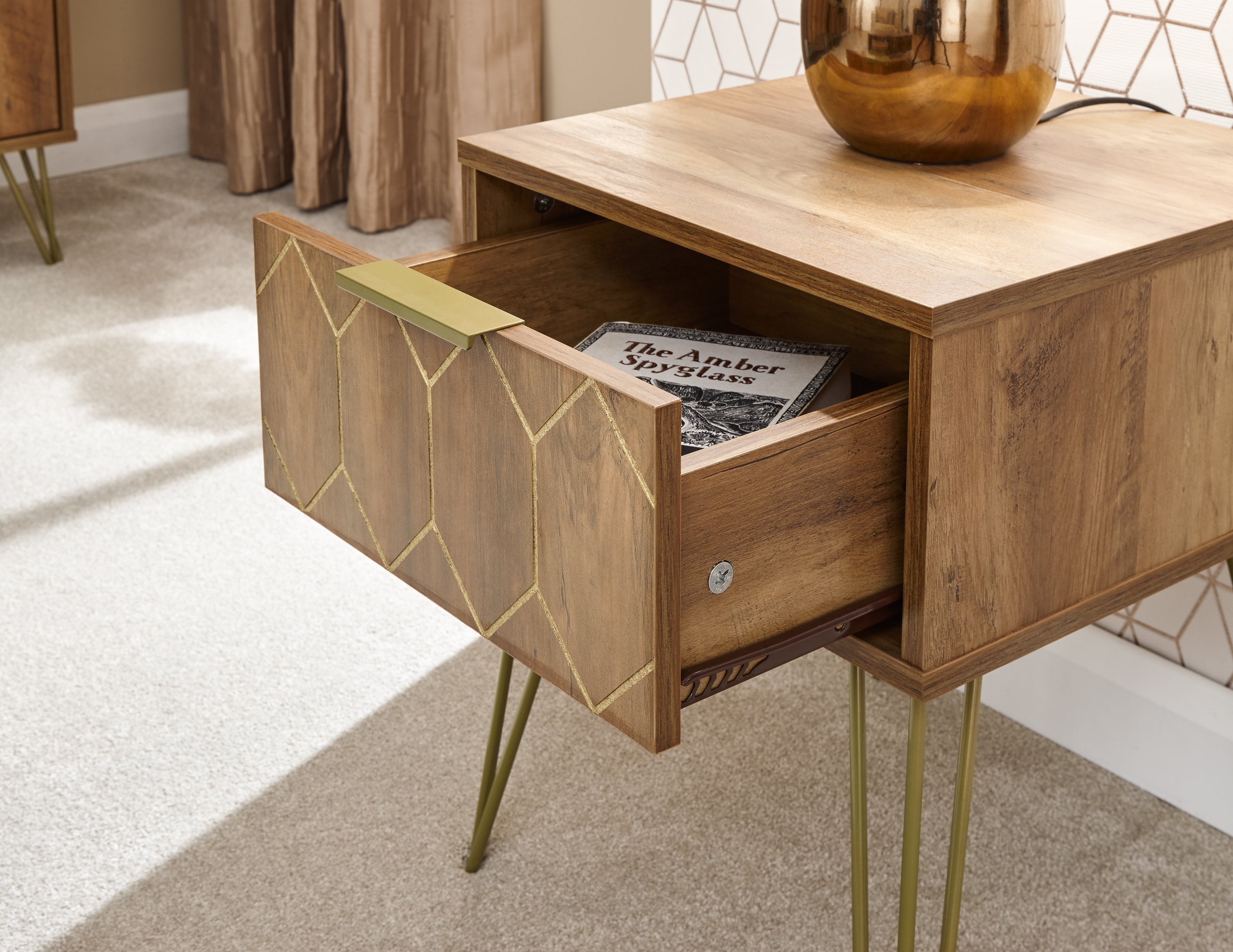 Orleans Lamp Table Mango – GFW, view 6