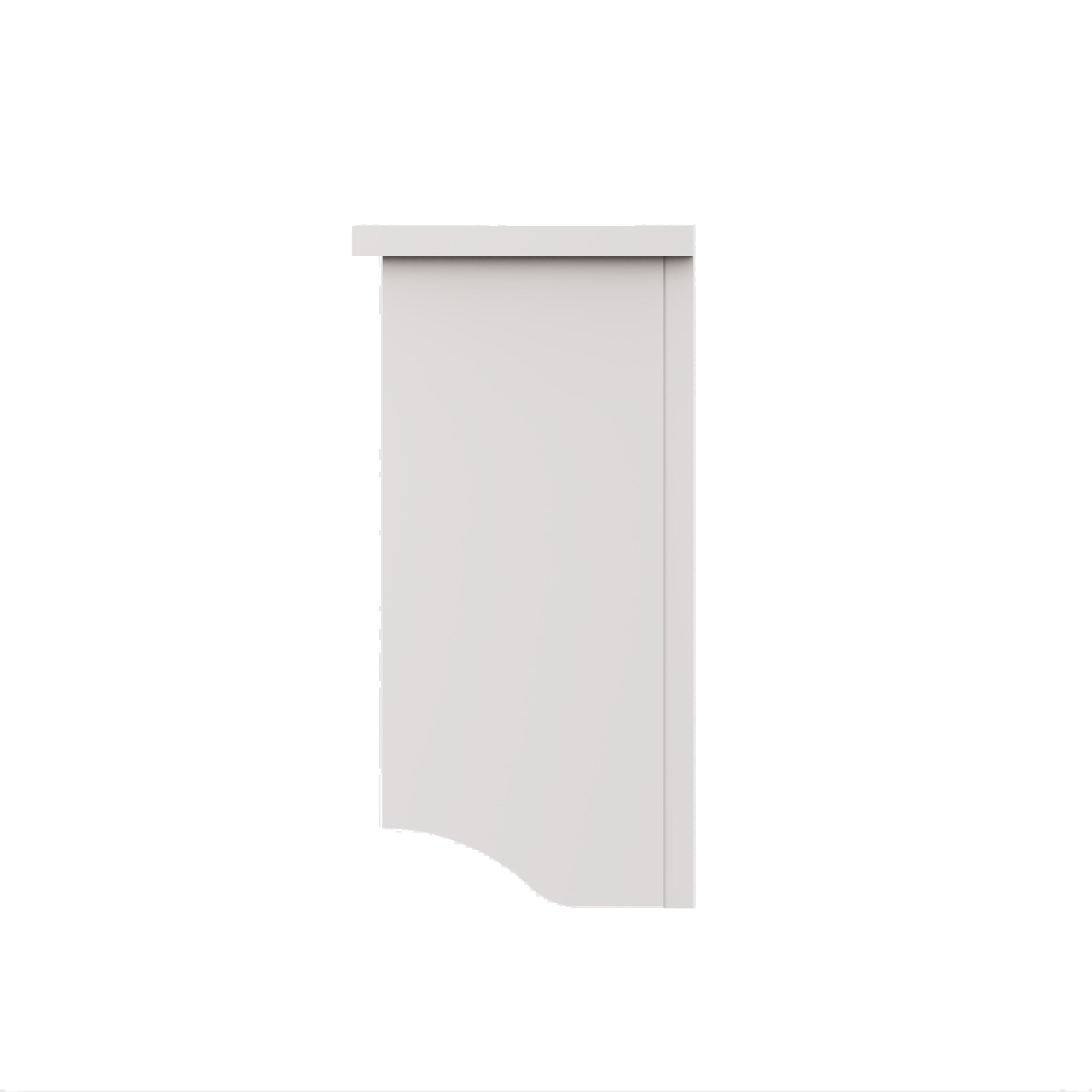 Kempton Wall Rack White – GFW, view 4