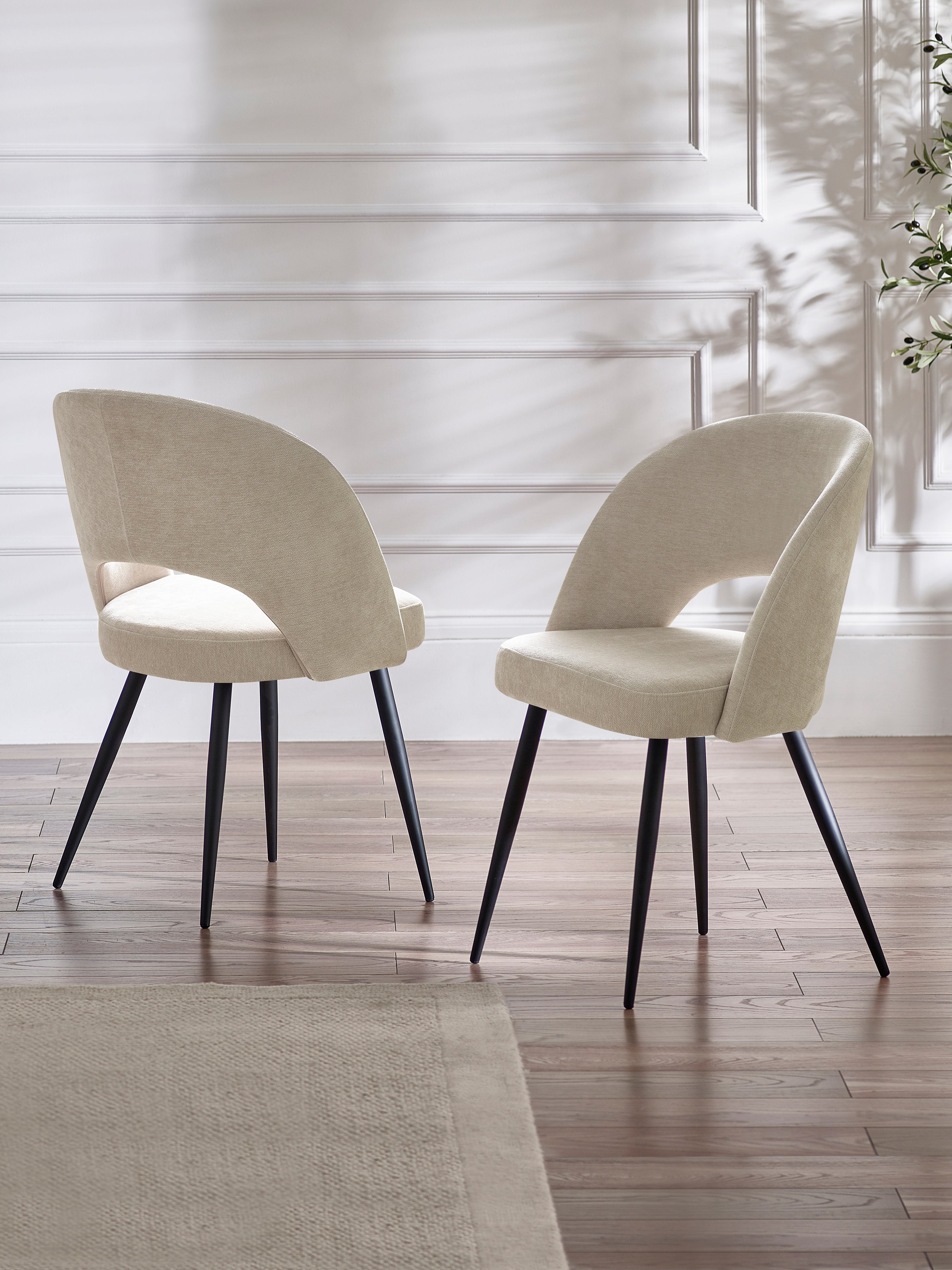 Ella Dining Chairs - Calico (Set Of 2) – Julian Bowen, view 2