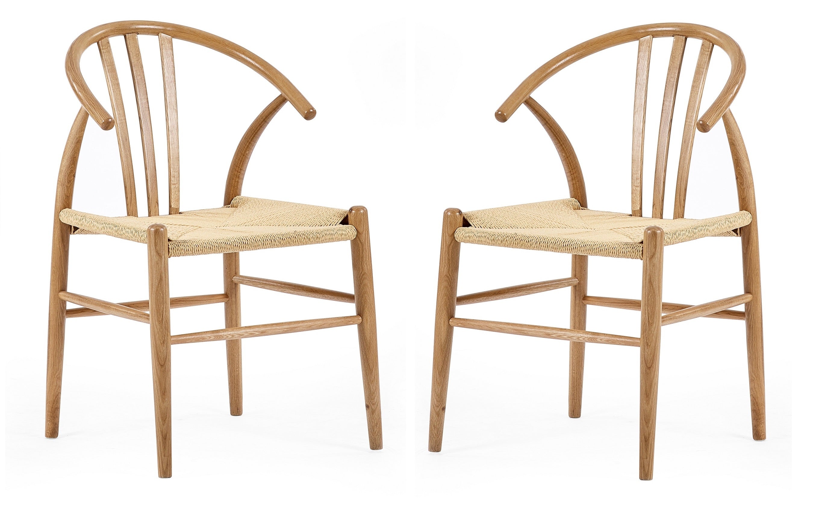 Symi Natural Oak Dining Chairs (Set of 2) – Julian Bowen