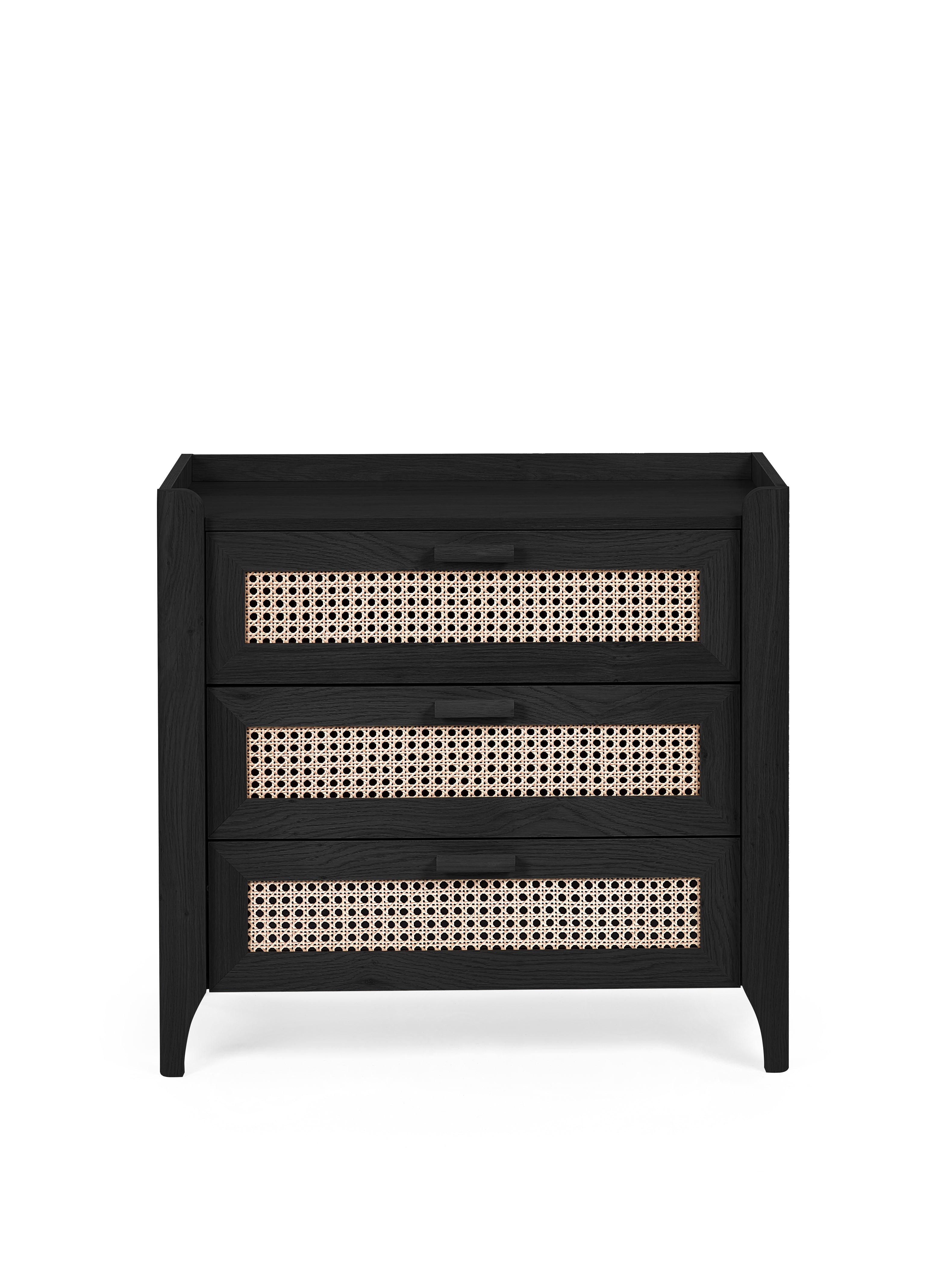 Sydney 3 Drawer Chest - Black Ash – Julian Bowen, view 4