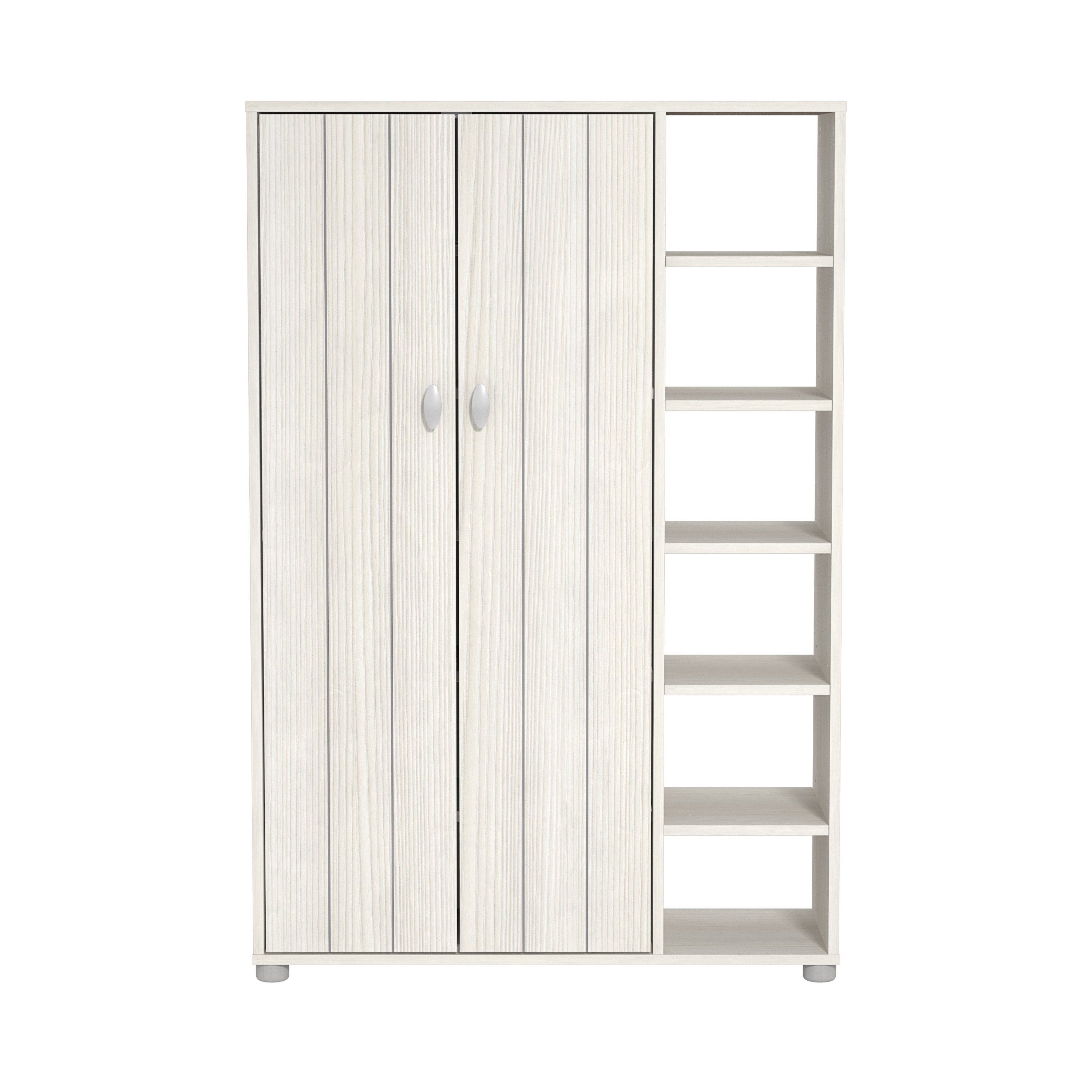 Bideford Tall Shoe Cabinet White – GFW