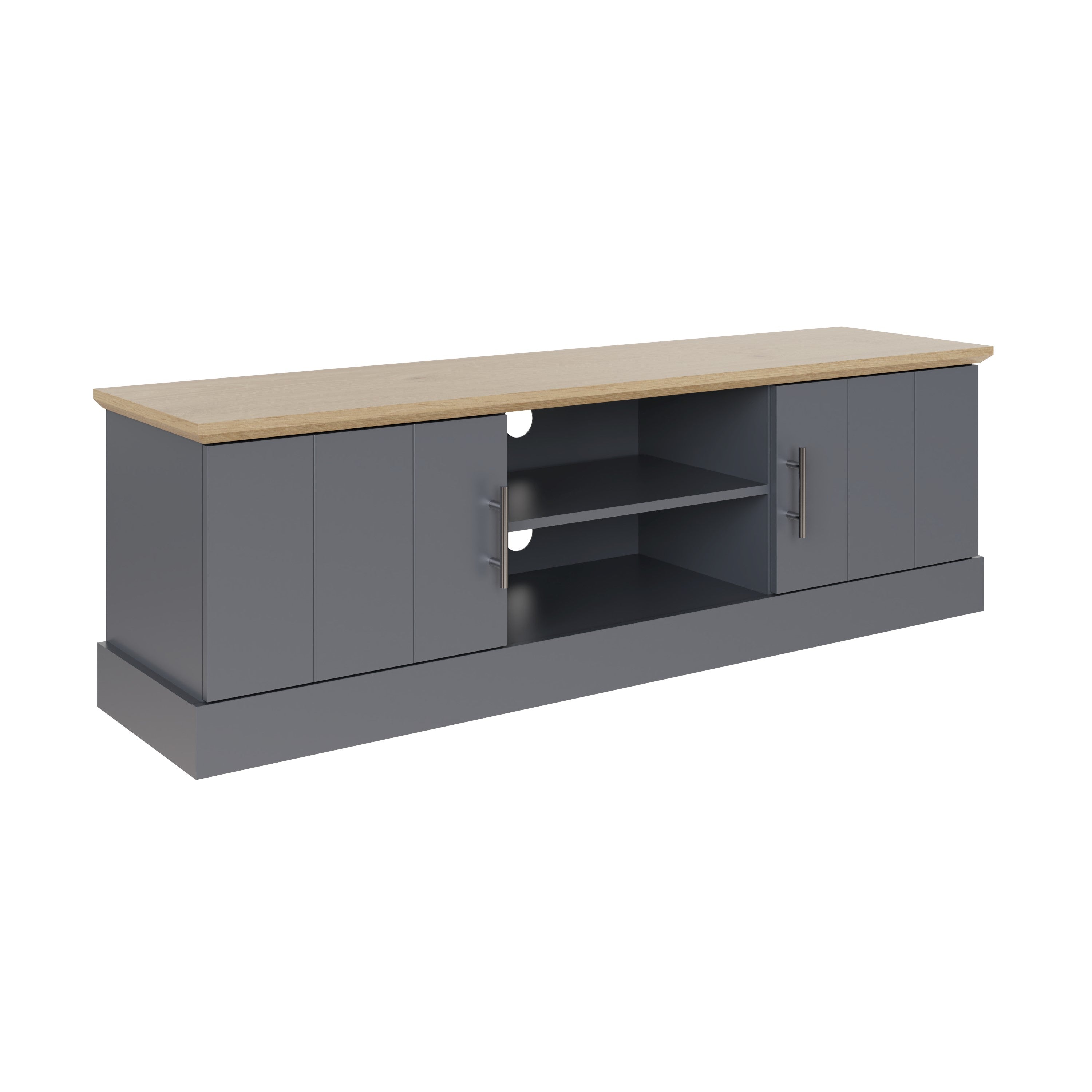 Kendal Large Tv Unit Slate Blue – GFW