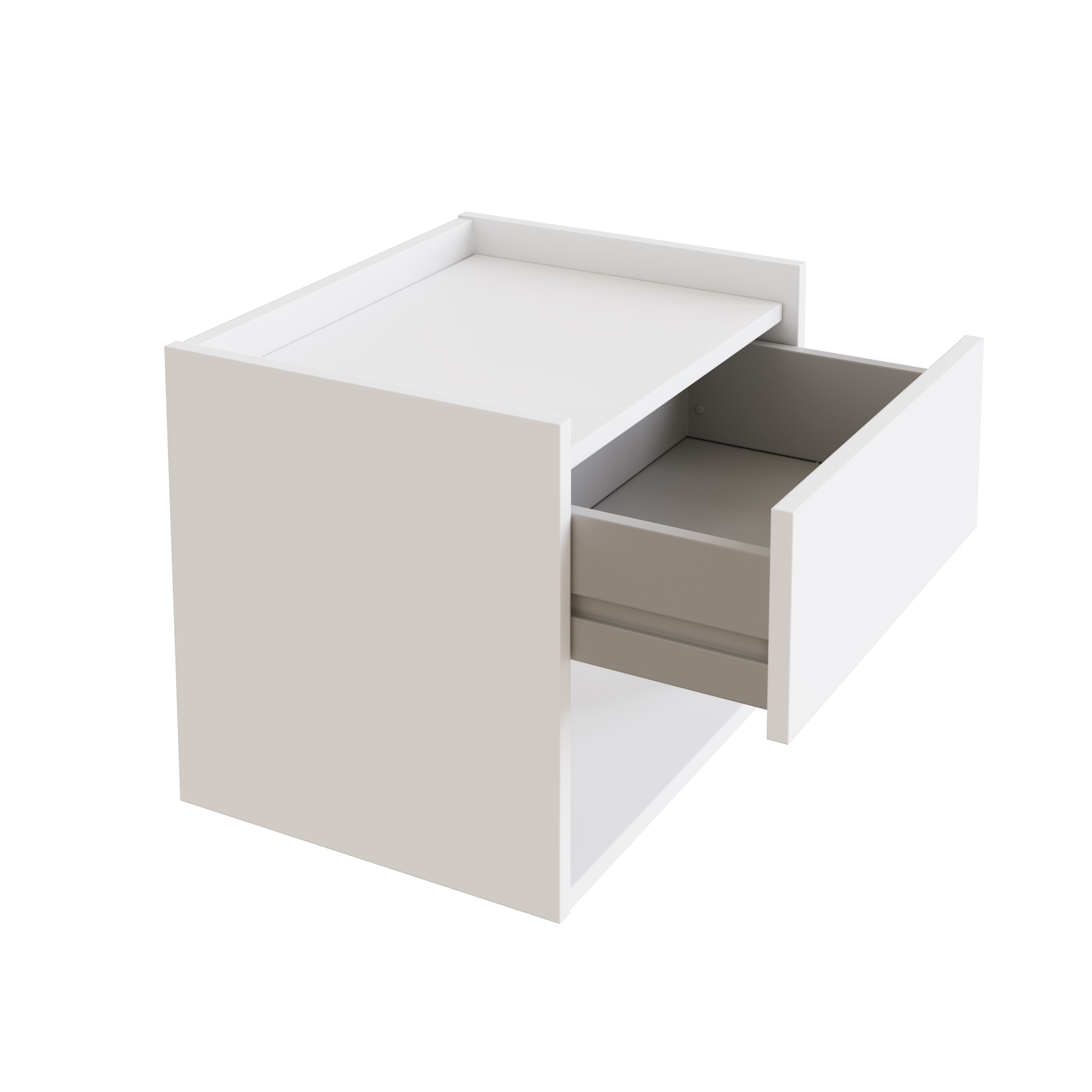Harmony Wall Mounted Pair Of Bedside Tables White - GFW – GFW, view 3