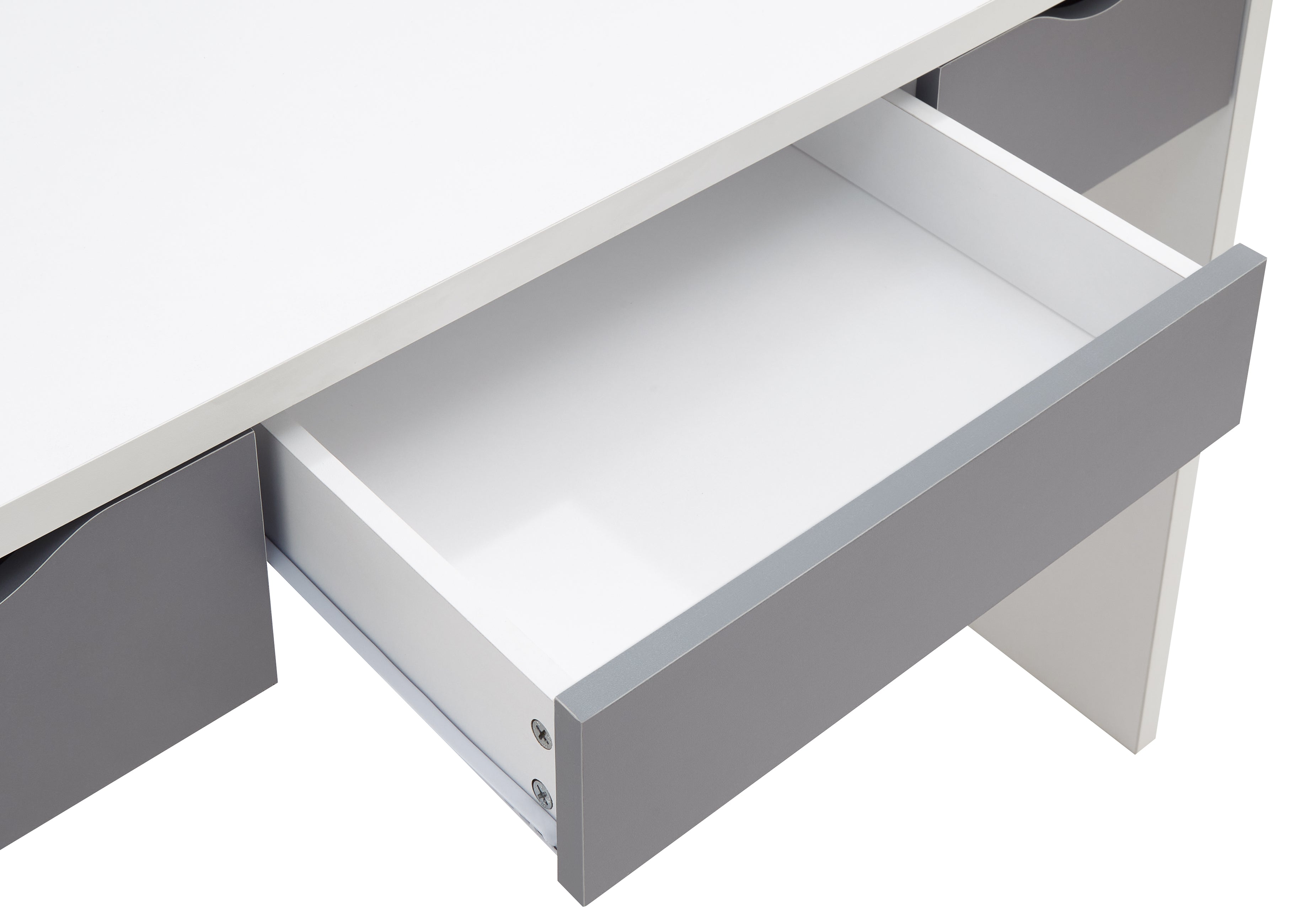 Elizabeth Dressing Table Set – White & Grey
