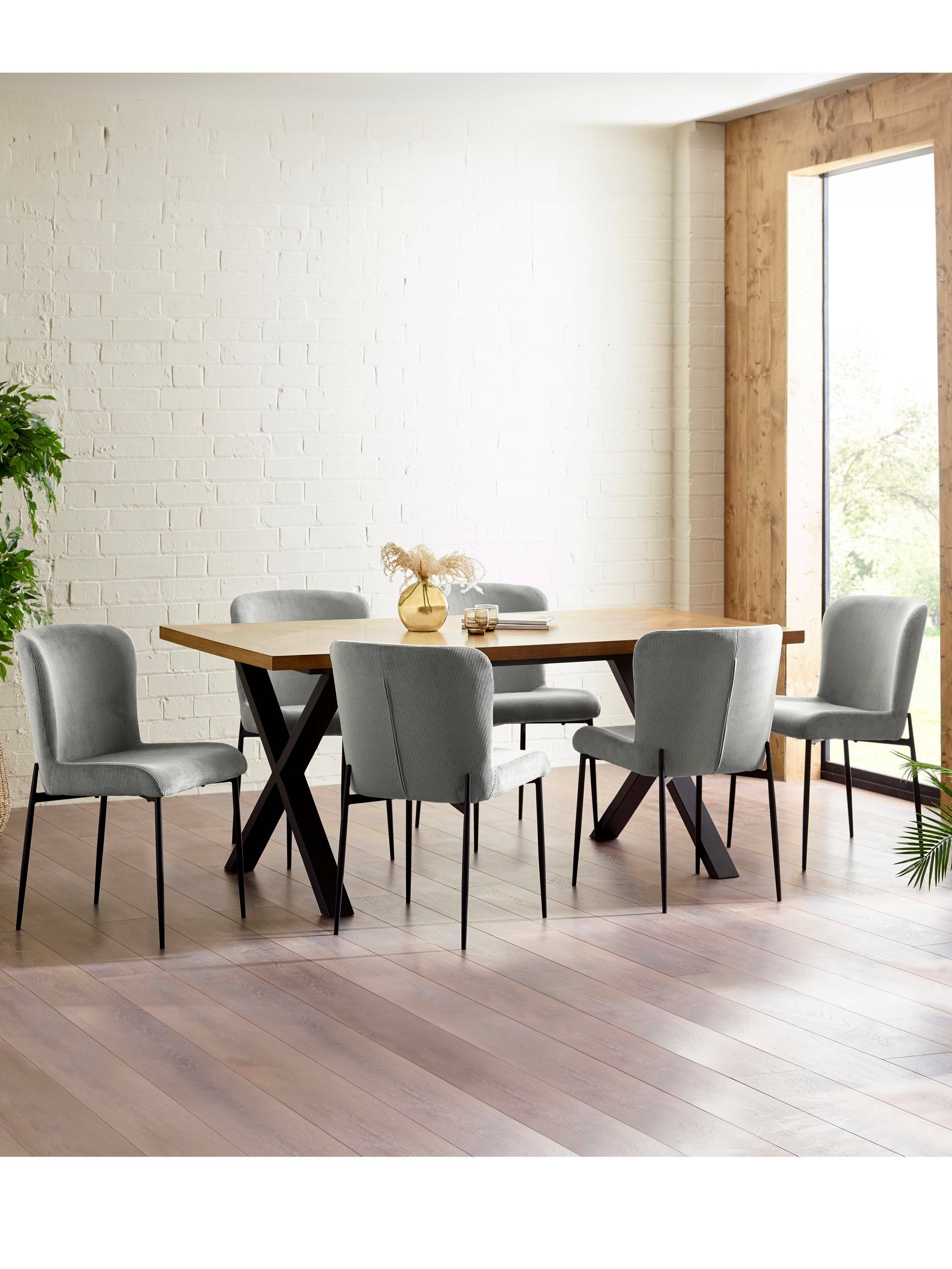 Leonie Dining Chairs - Grey (Set of 2) – Julian Bowen, view 11