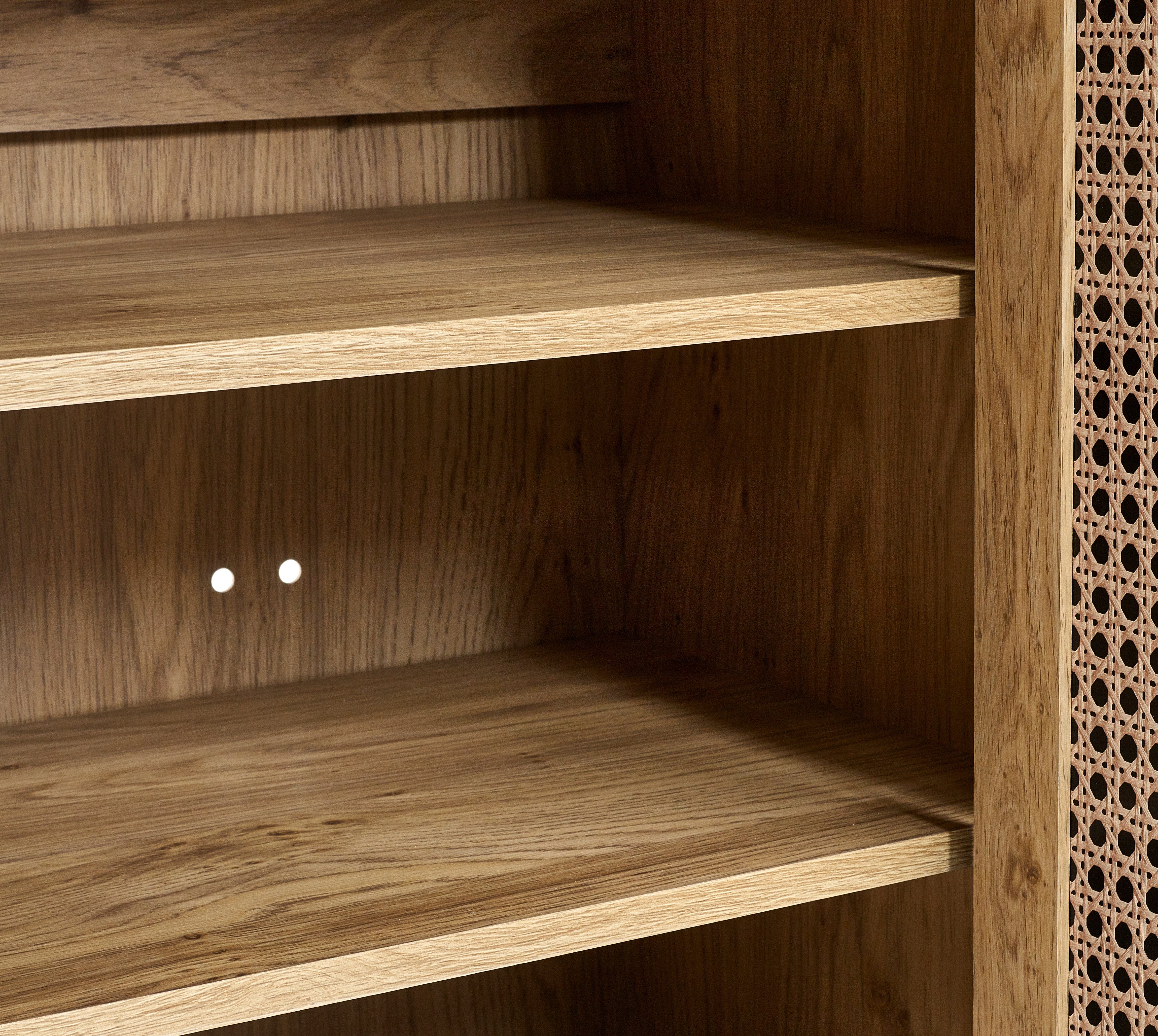 Sydney Shoe Cupboard - Rattan Effect – Julian Bowen, view 5
