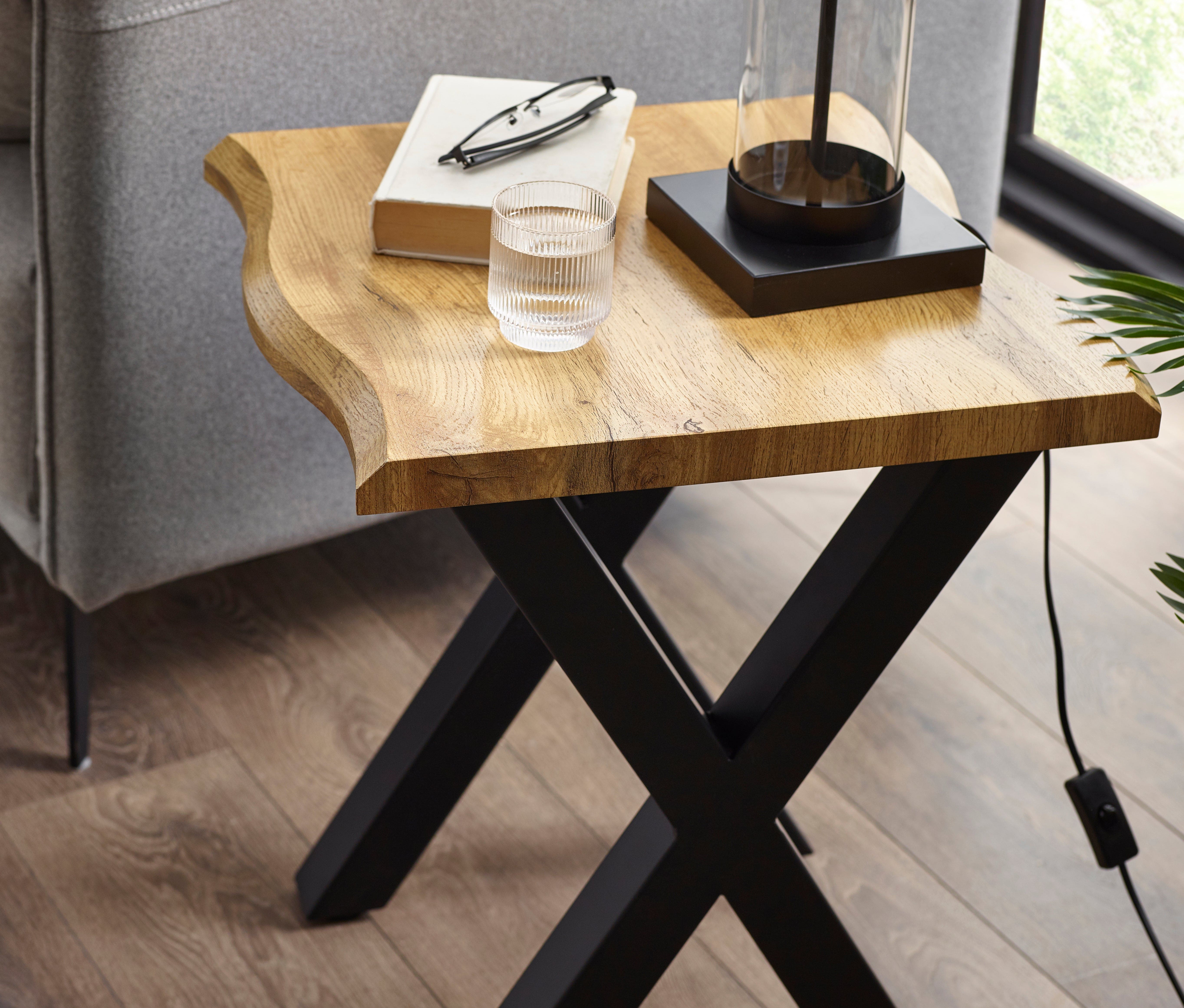 Harvey Lamp Table – Julian Bowen, view 3