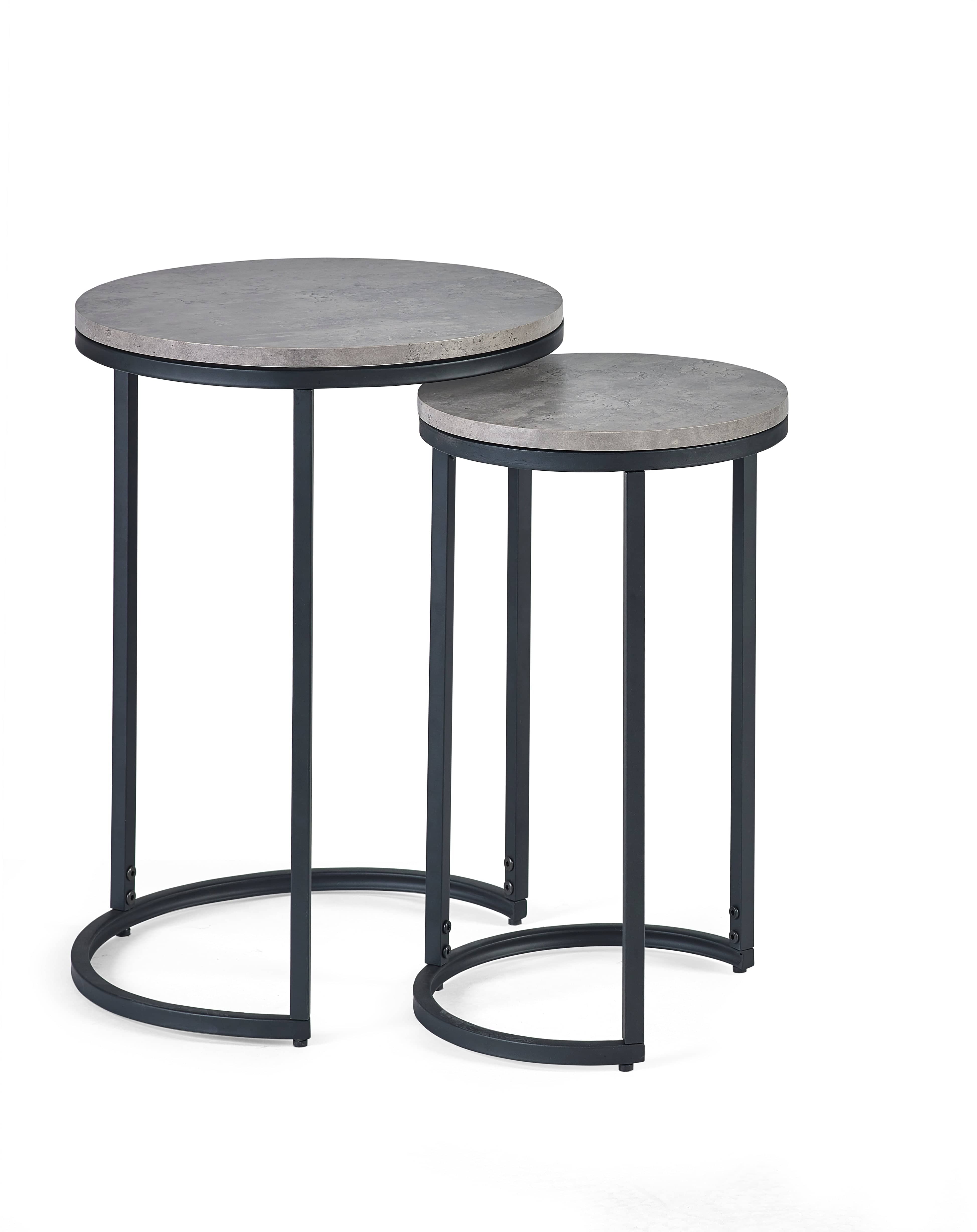 Staten Round Nesting Side Tables – Julian Bowen