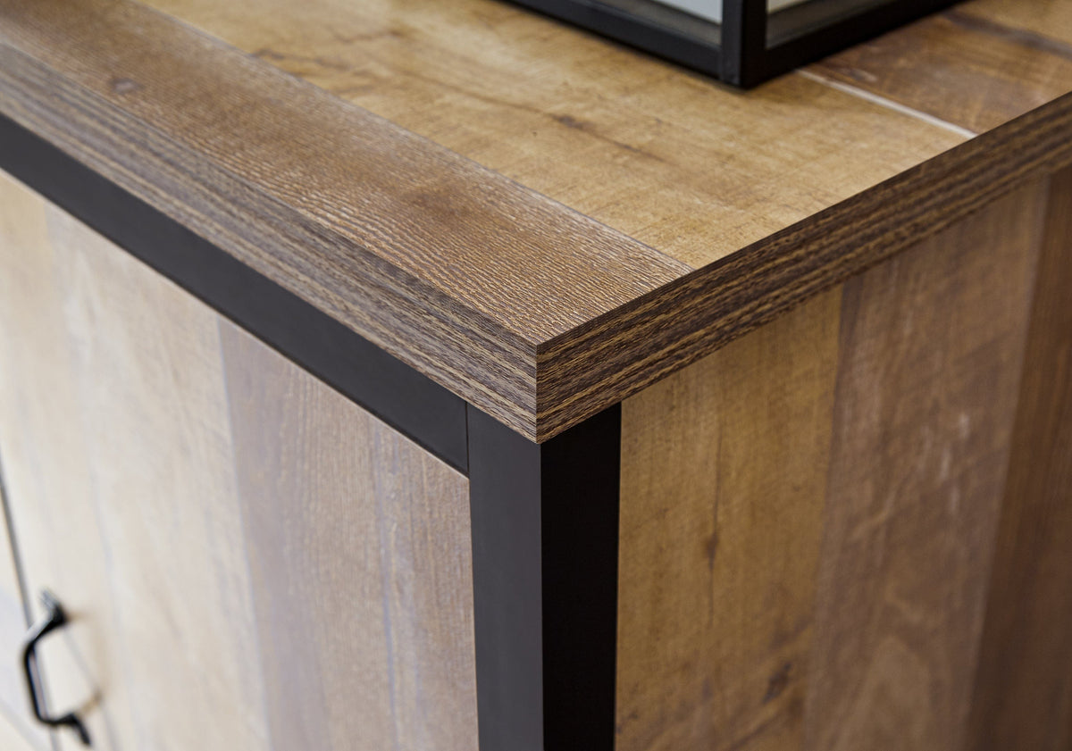 GFW Sideboard Boston 2 Door 3 Drawer Sideboard Oak