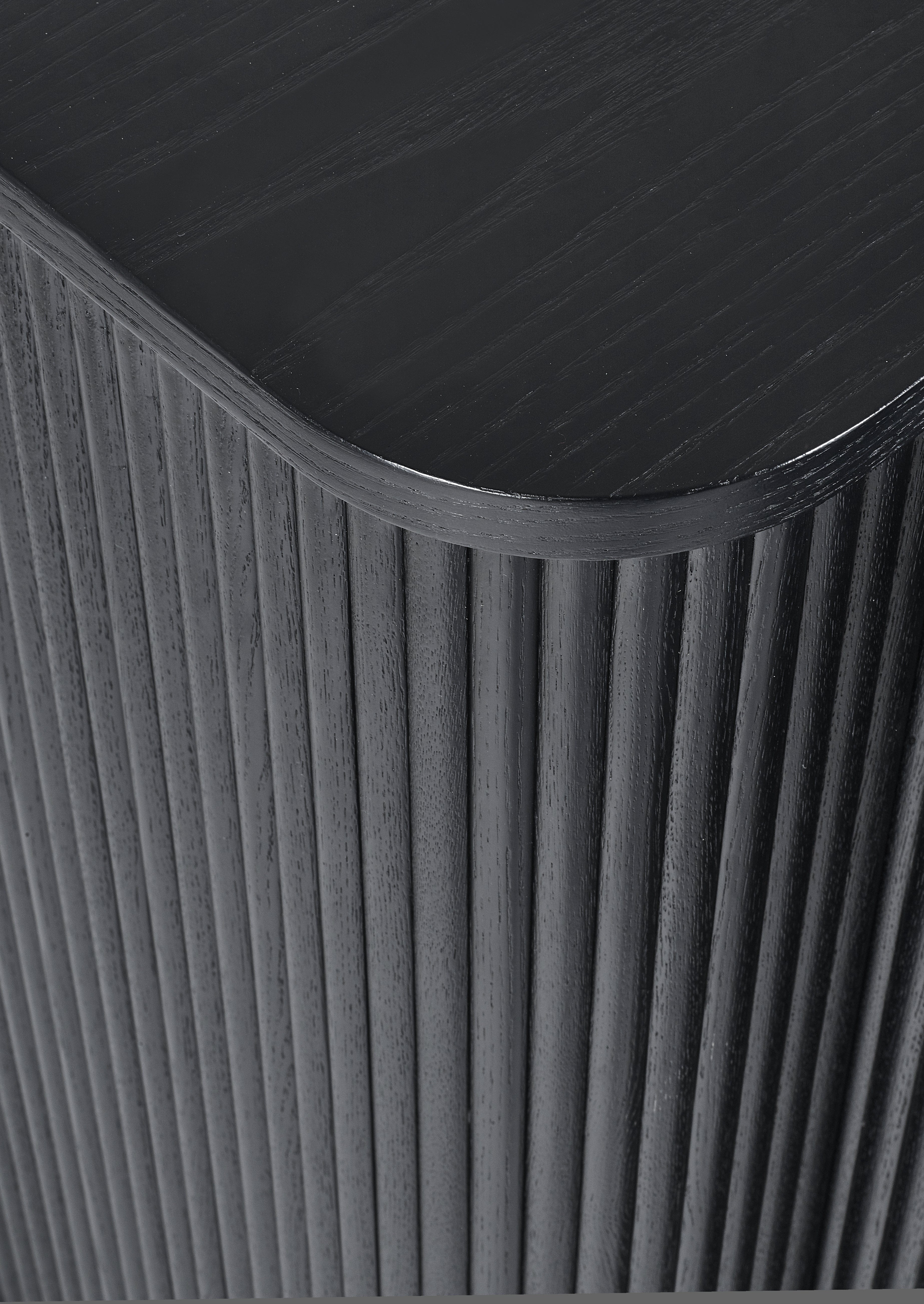 Louis Fluted Sideboard - Black – Julian Bowen, view 5