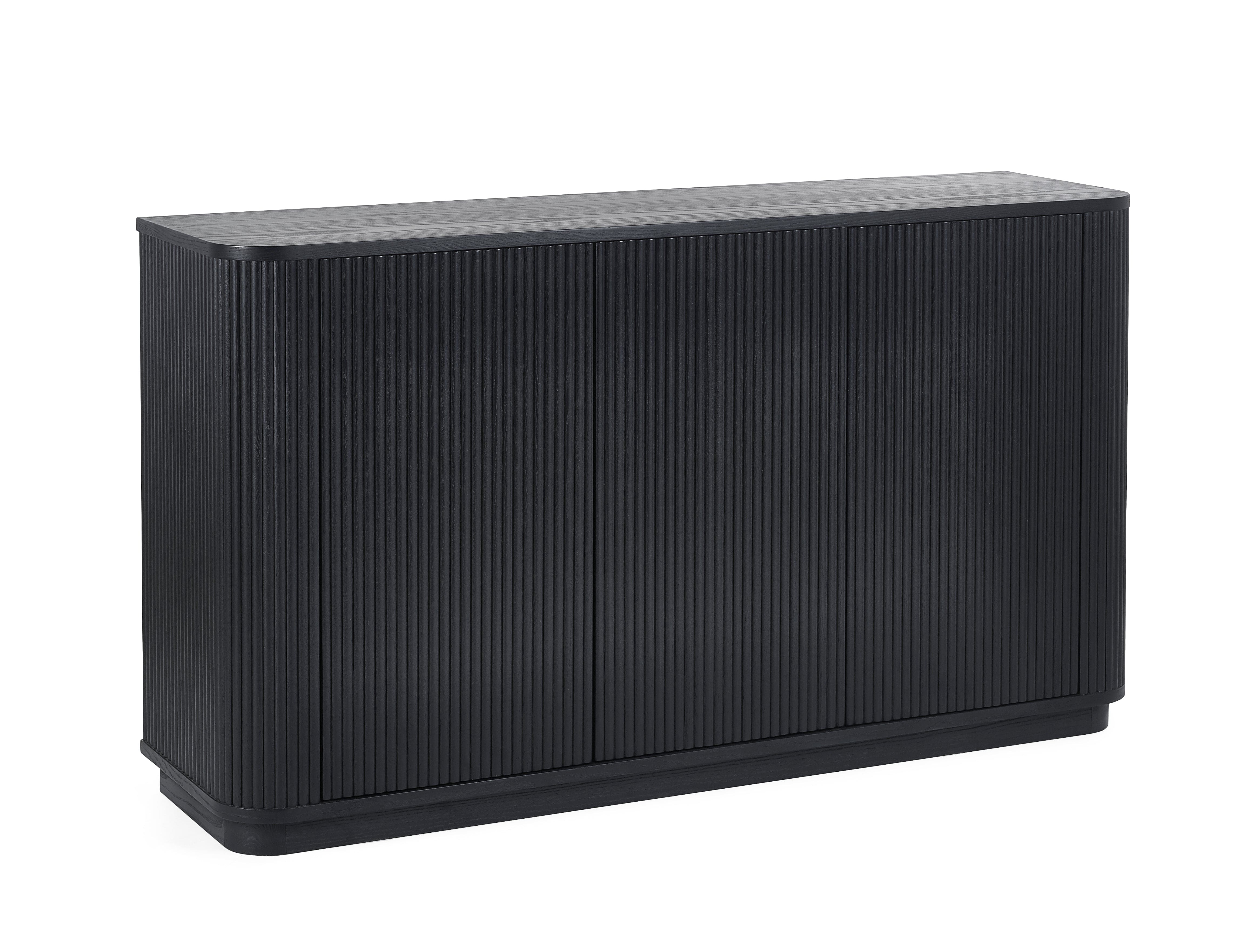 Louis Fluted Sideboard - Black – Julian Bowen