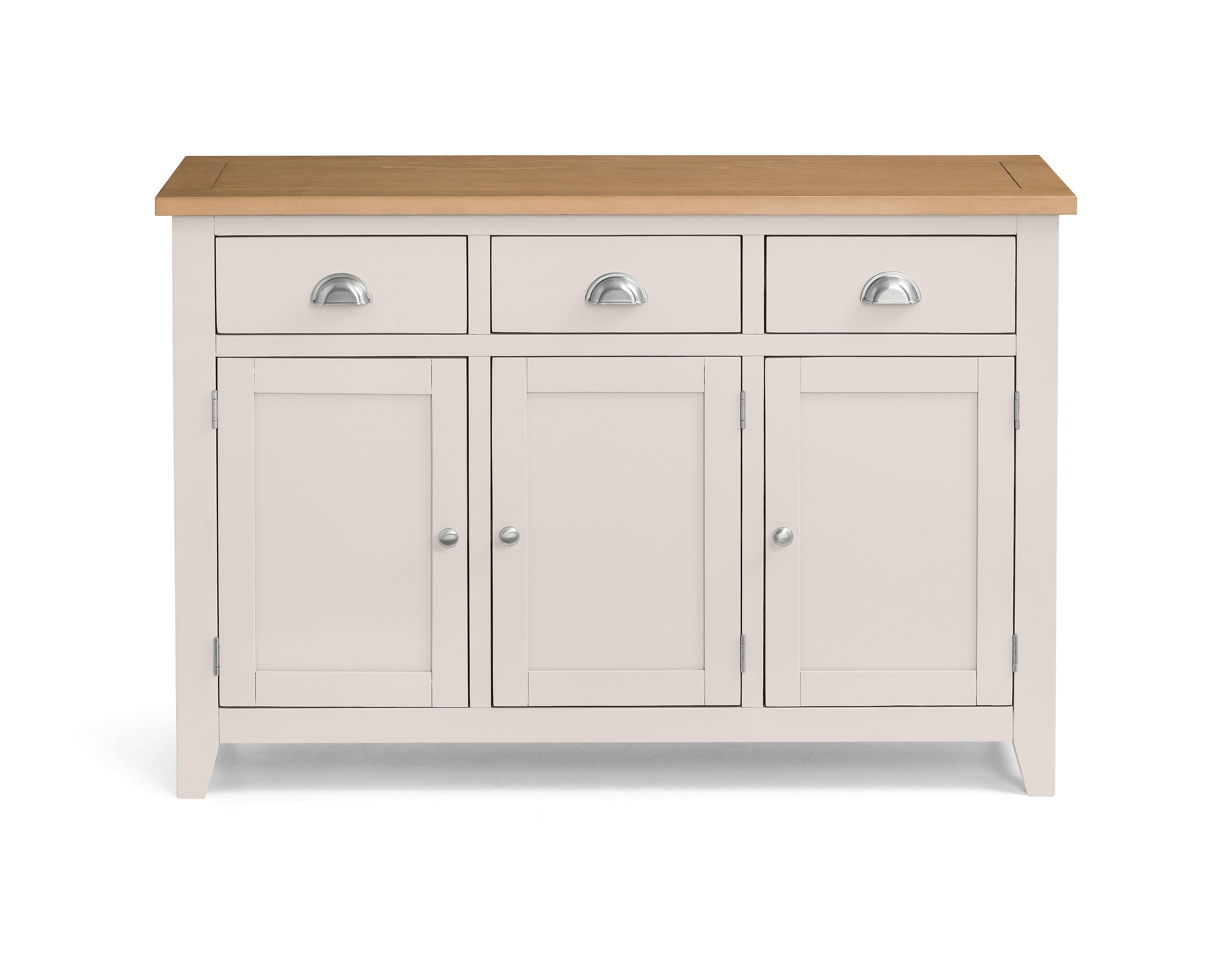 Richmond Sideboard - Elephant Grey/Pale Oak – Julian Bowen