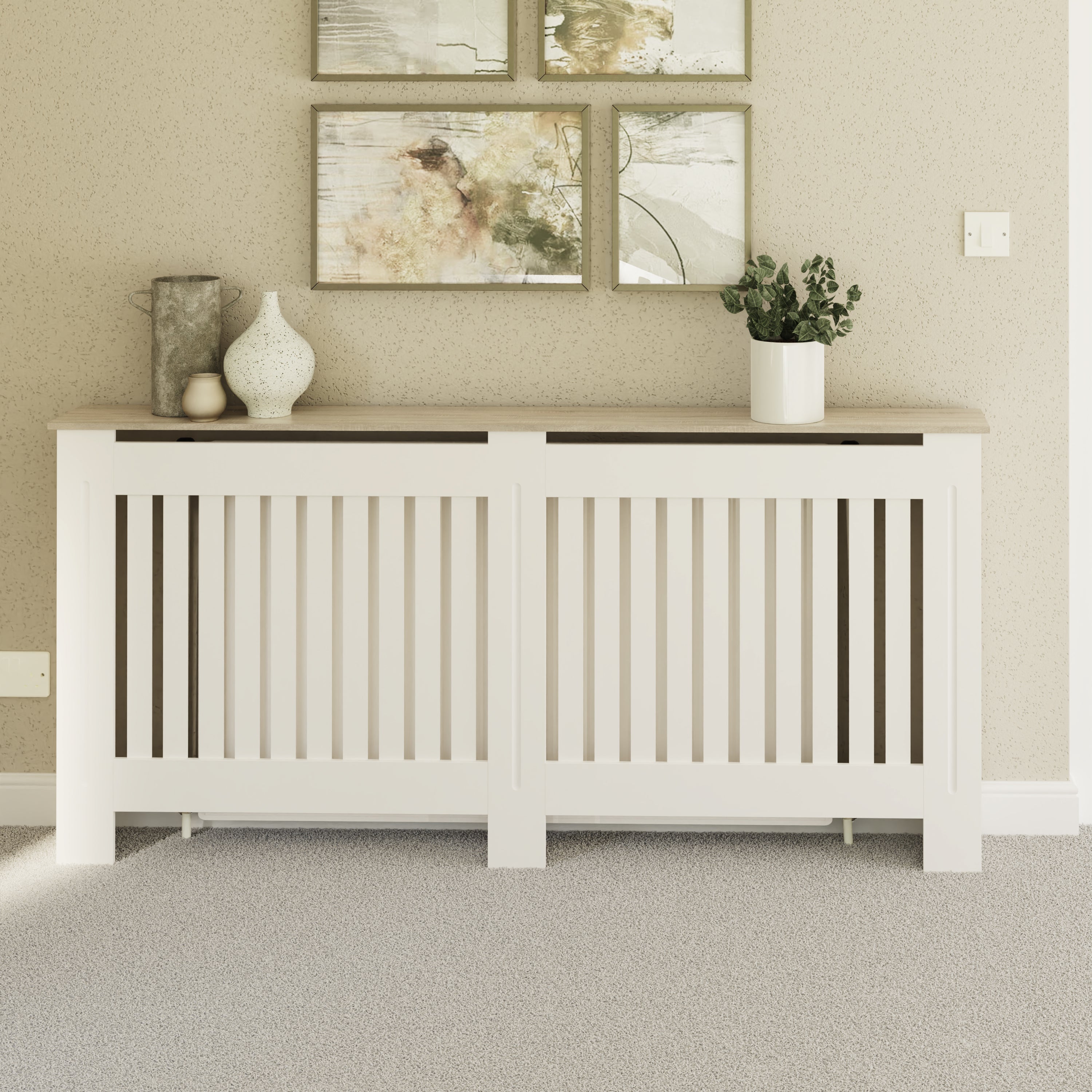 Longslow Radiator Cover Extra Large White – GFW, view 2