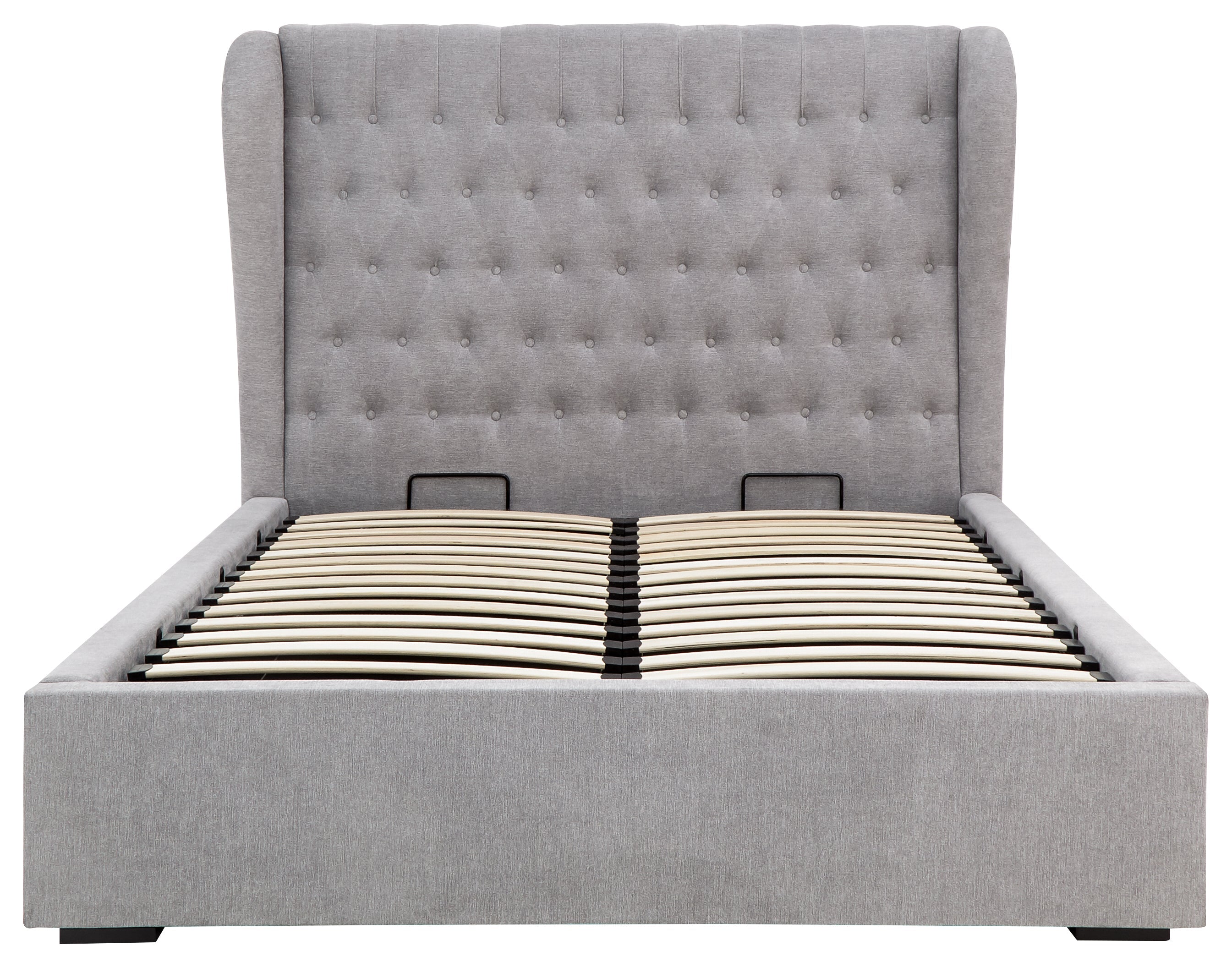 Dakota Ottoman Bed With Solid Base Platinum – GFW, view 18