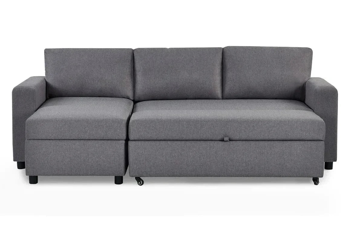 Angel Sofabed With Storage - Light Grey – Julian Bowen, view 9