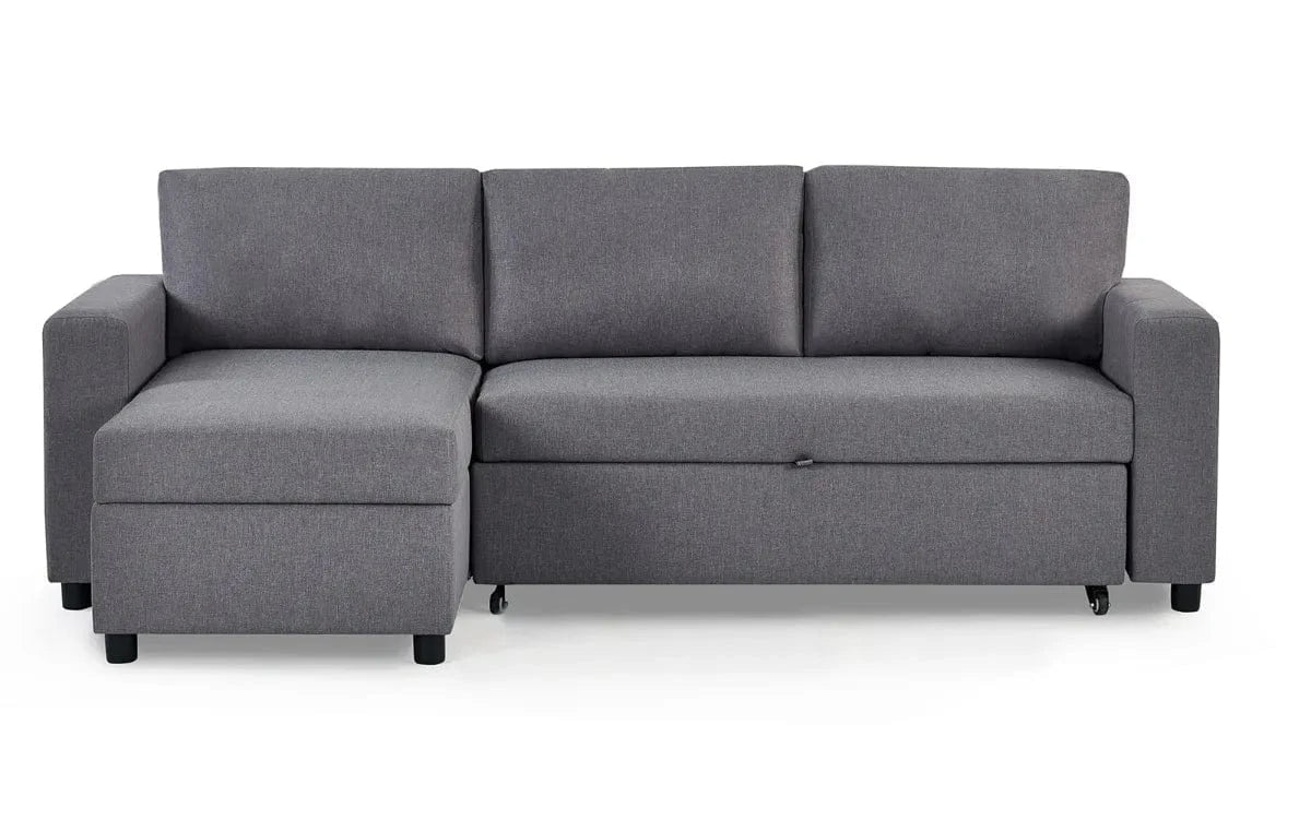 Angel Sofabed With Storage - Light Grey – Julian Bowen, view 8