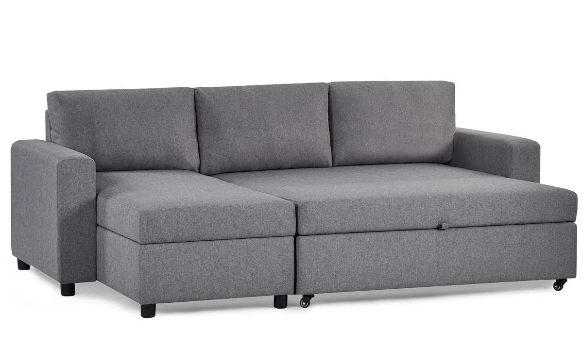 Angel Sofabed With Storage - Light Grey – Julian Bowen, view 7