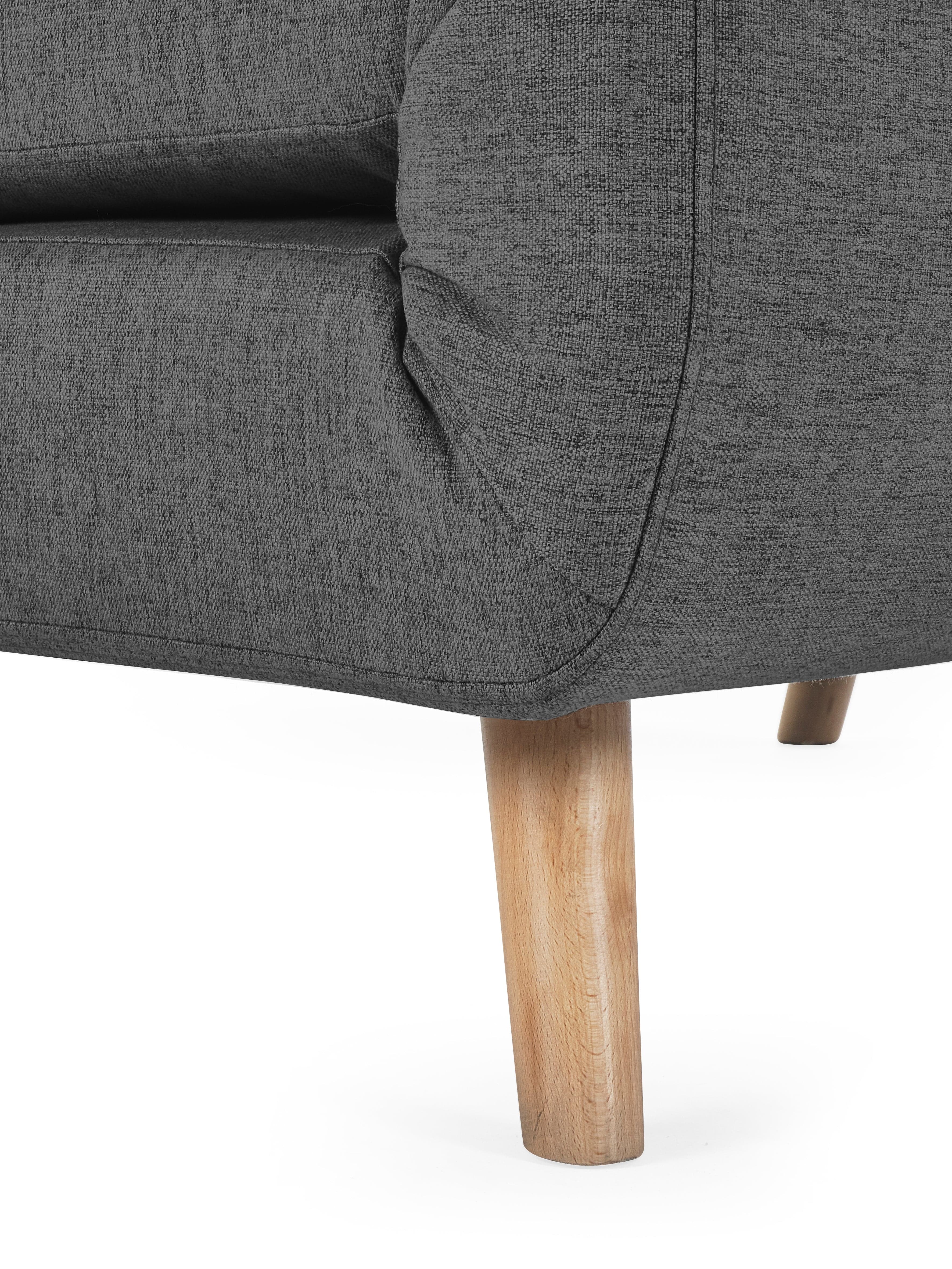 Rowan Single Sofabed - Mid Grey – Julian Bowen, view 7