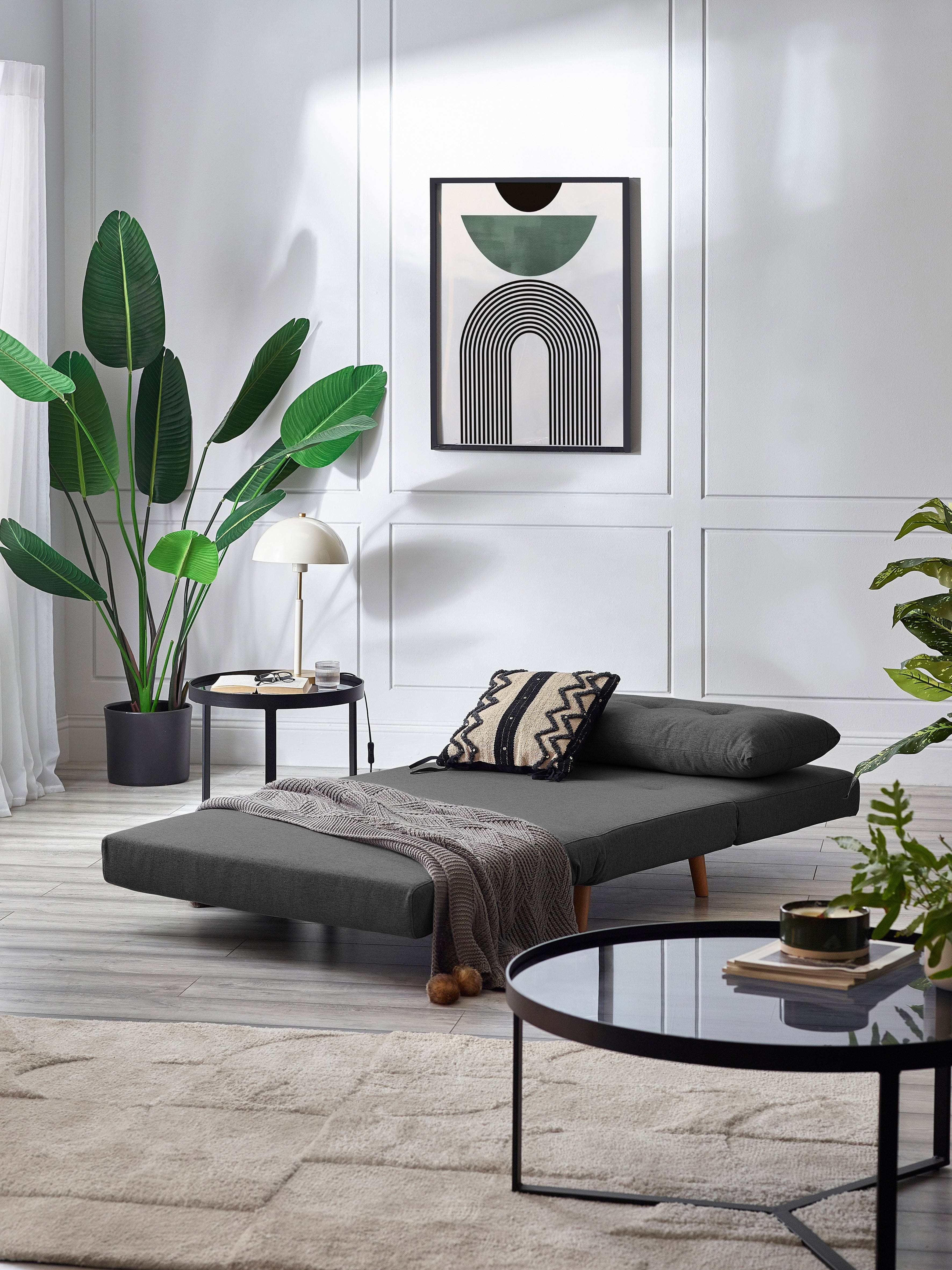 Rowan Single Sofabed - Mid Grey – Julian Bowen, view 9