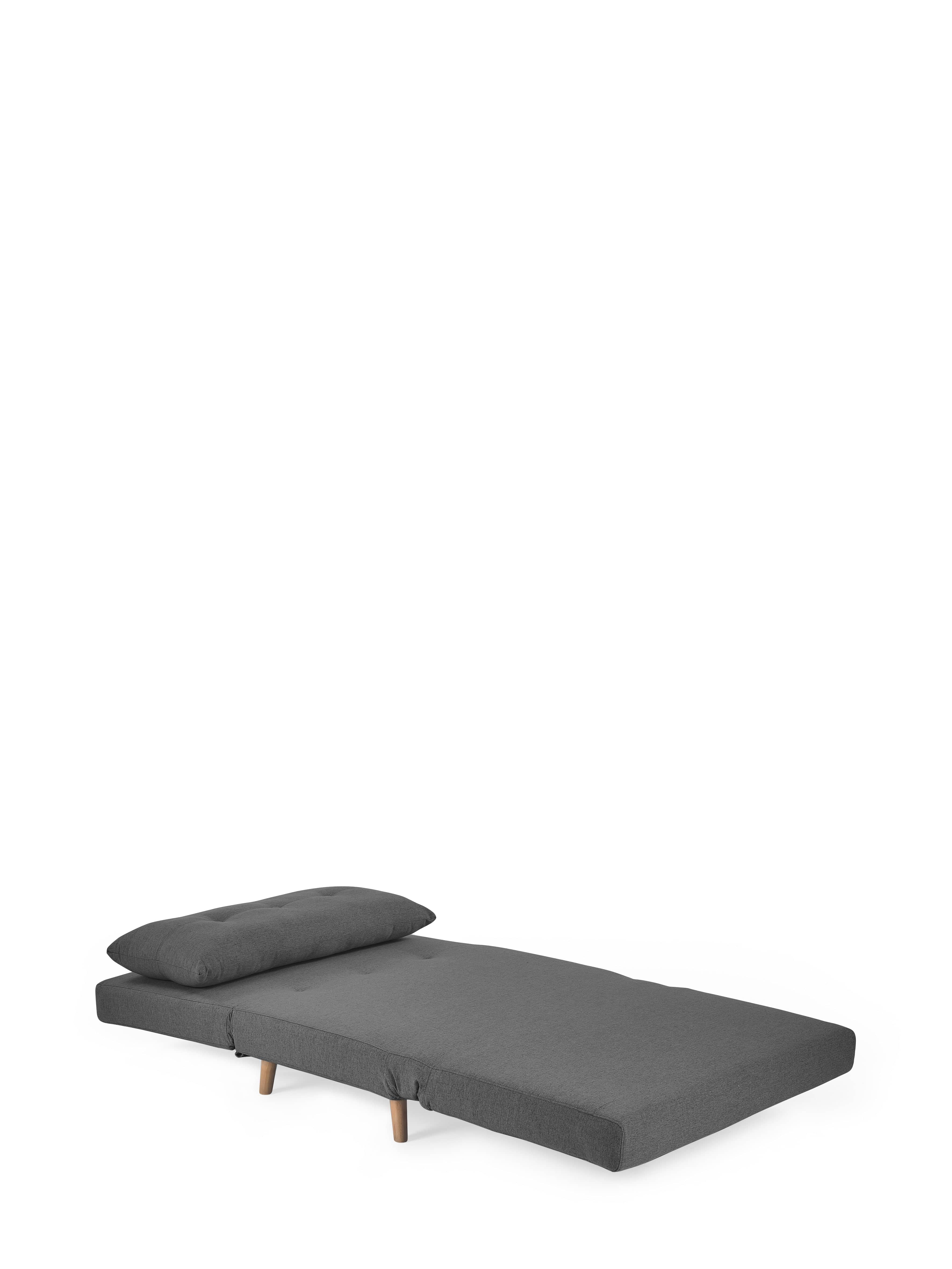 Rowan Single Sofabed - Mid Grey – Julian Bowen, view 4