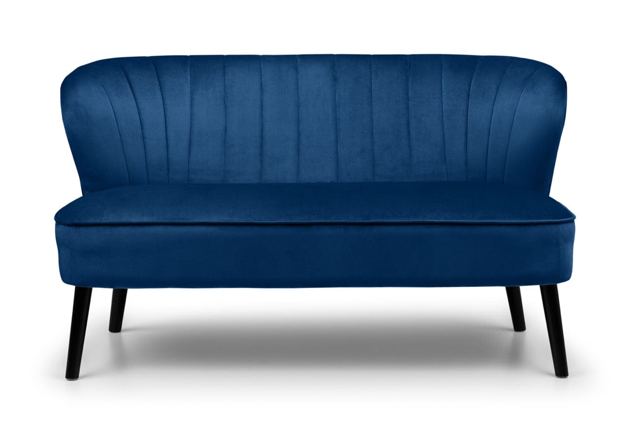 Julian Bowen Sofa Coco 2 Seater Blue Bed Kings