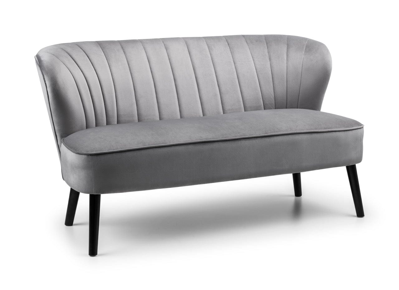 Julian Bowen Sofa Coco 2 Seater Grey Bed Kings
