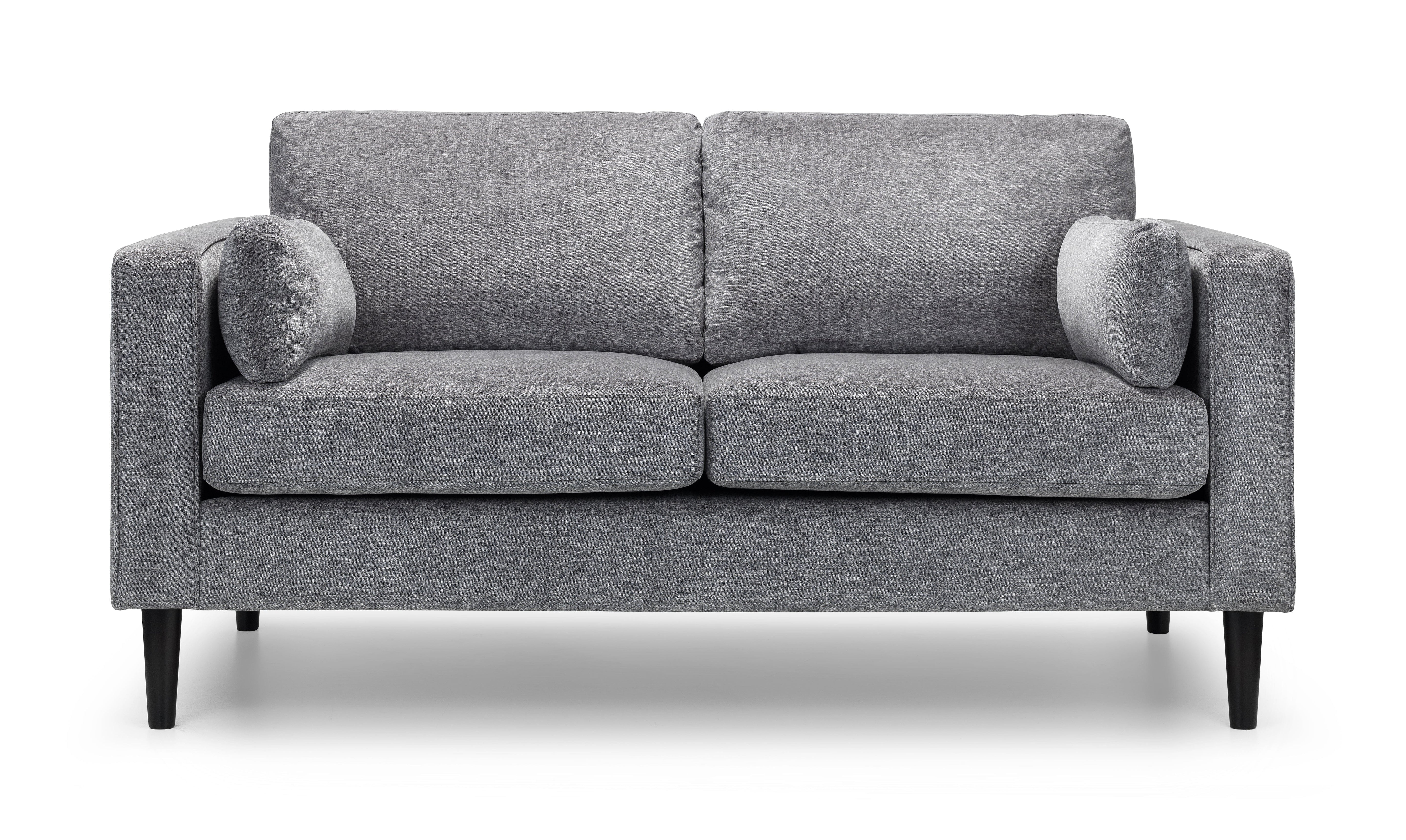 Hayward 2 Seater - Dark Grey Chenille Fabric – Julian Bowen