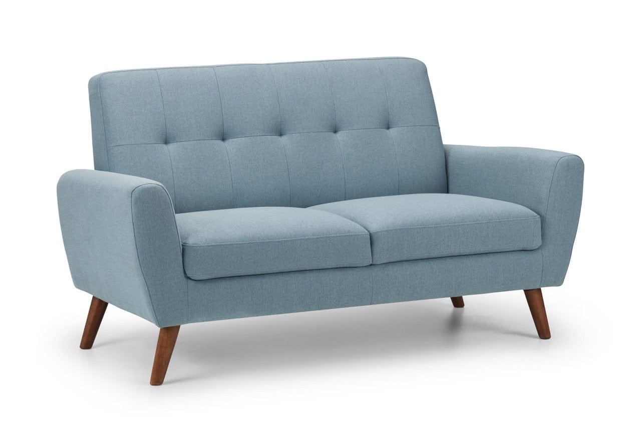 Monza 2 Seater Compact Retro Sofa - Blue – Julian Bowen
