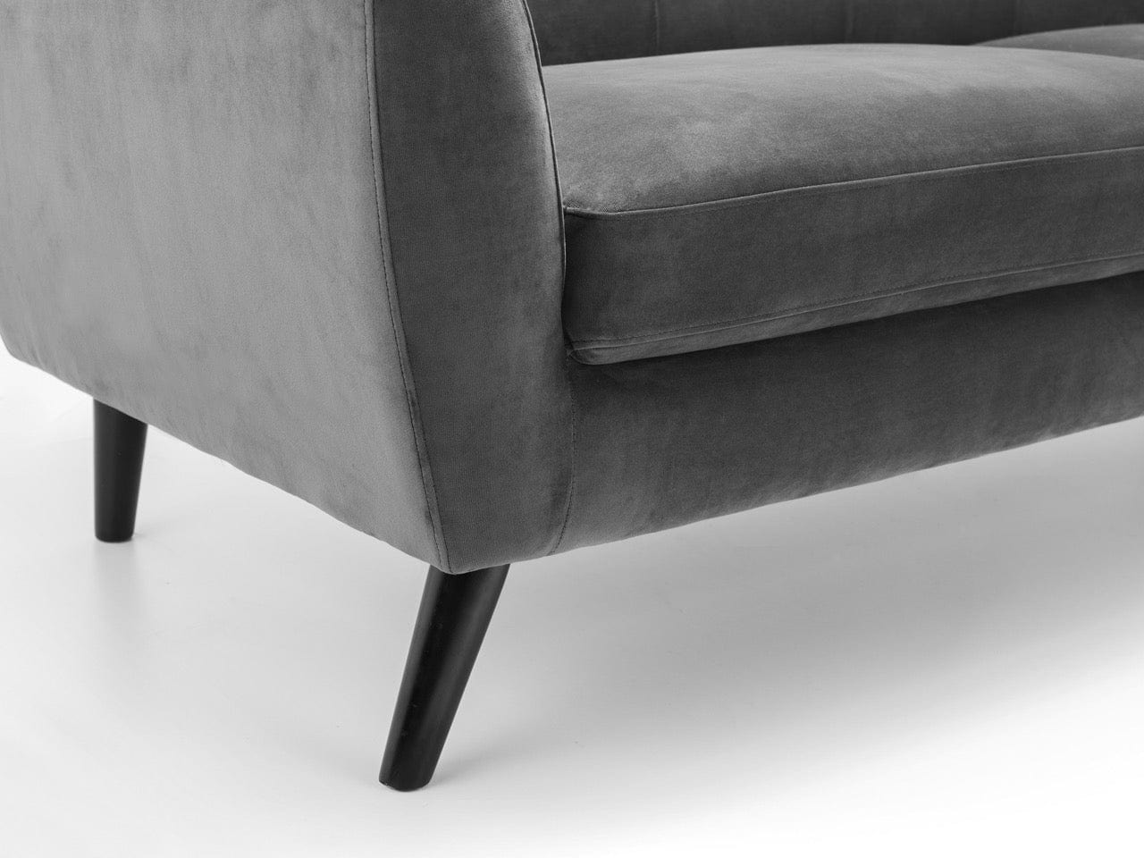 Monza 3 Seater In Dark Grey Velvet – Julian Bowen, view 5