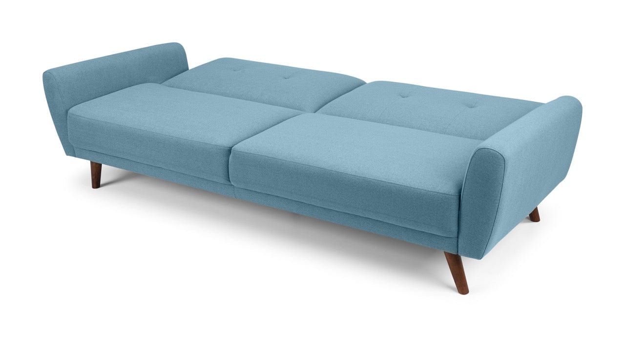 Monza Fabric Sofa Bed - Blue – Julian Bowen, view 5