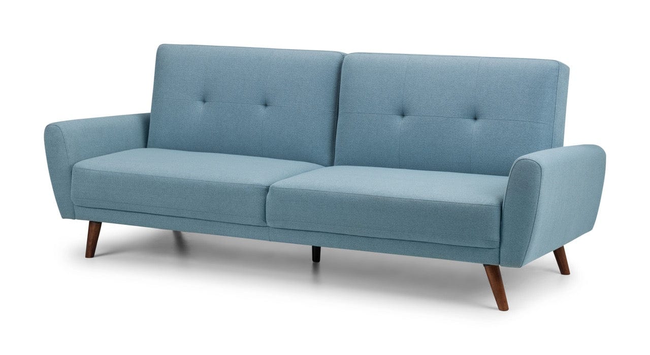 Monza Fabric Sofa Bed - Blue – Julian Bowen