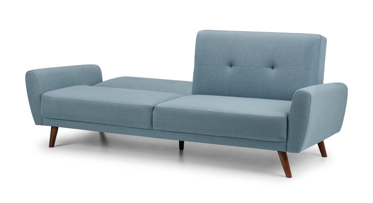 Monza Fabric Sofa Bed - Blue – Julian Bowen, view 7