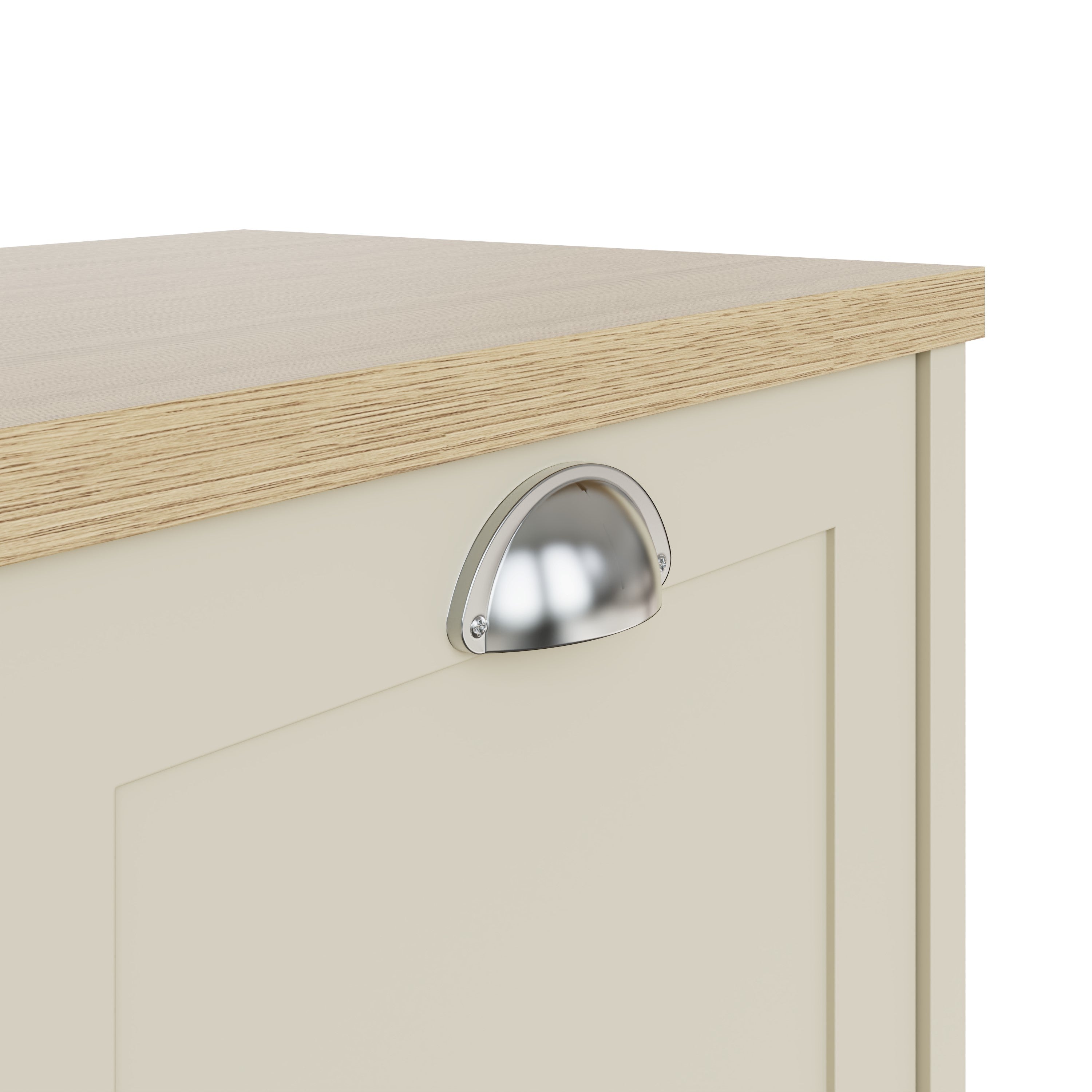 Lancaster 2 Door Shoe Cabinet Cream – GFW, view 8