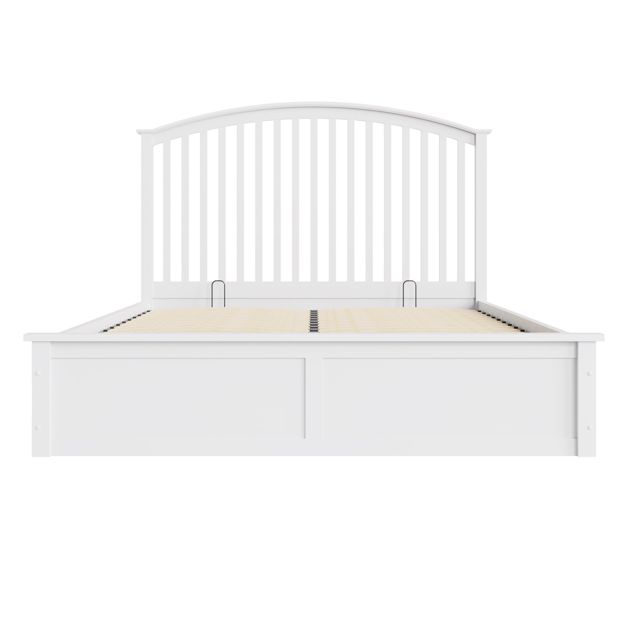 Madrid Wooden Ottoman Bed White – GFW