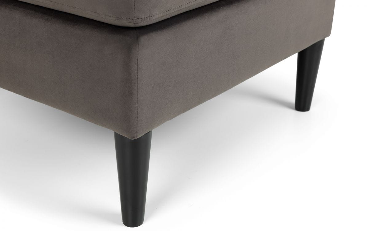 Hayward Ottoman - Grey – Julian Bowen, view 4