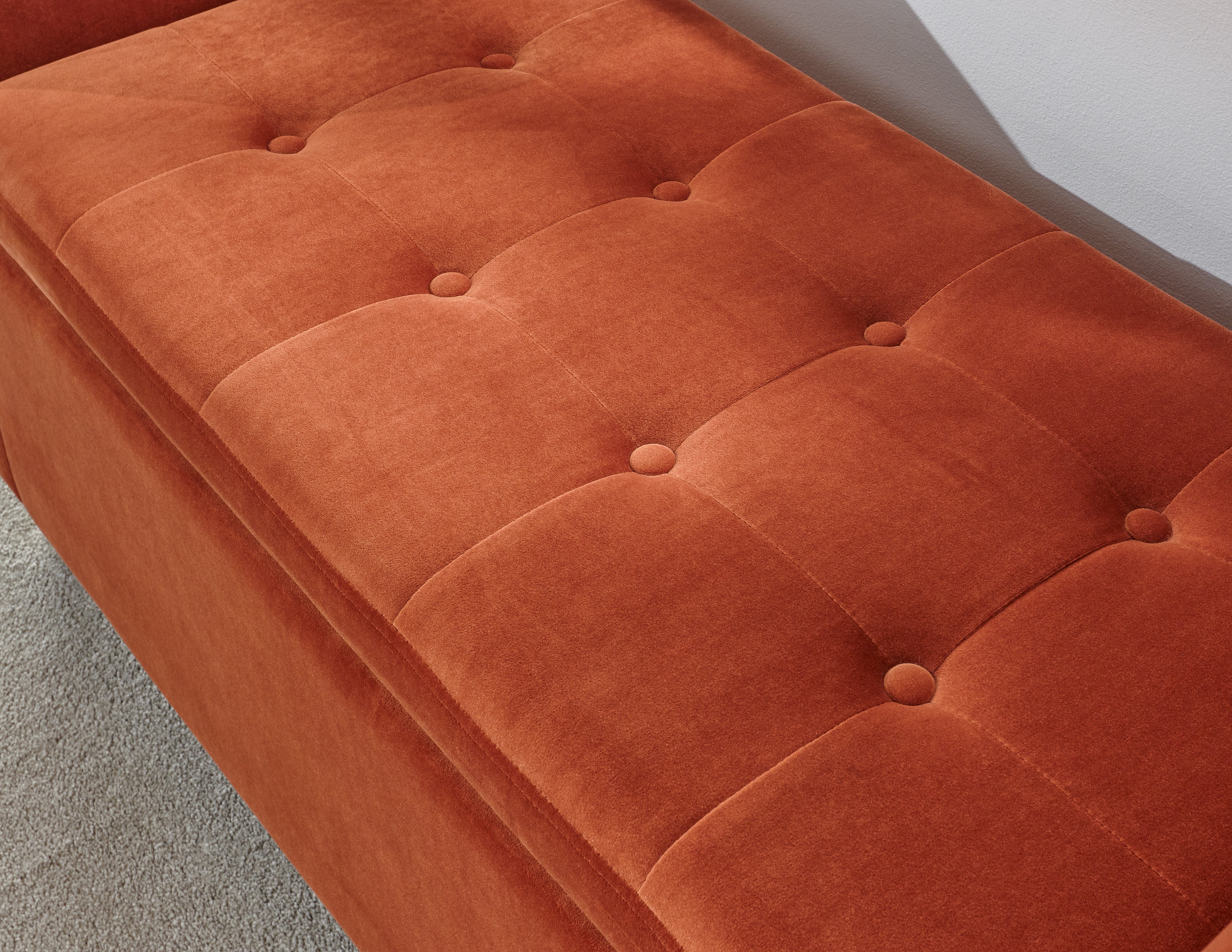 Genoa Window Seat Russet Fabric – GFW, view 7