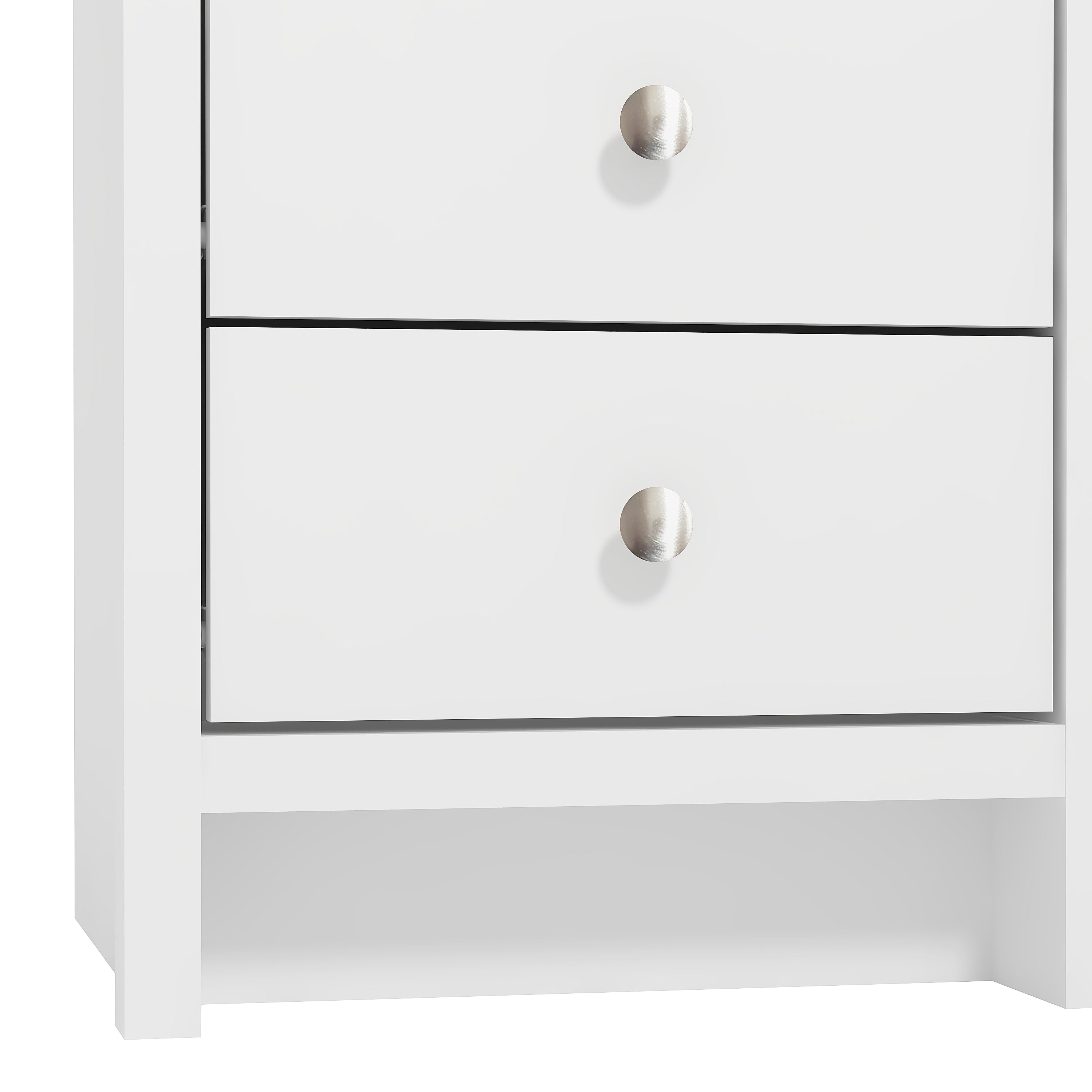 Arianna 3 Drawer Bedside Table – White