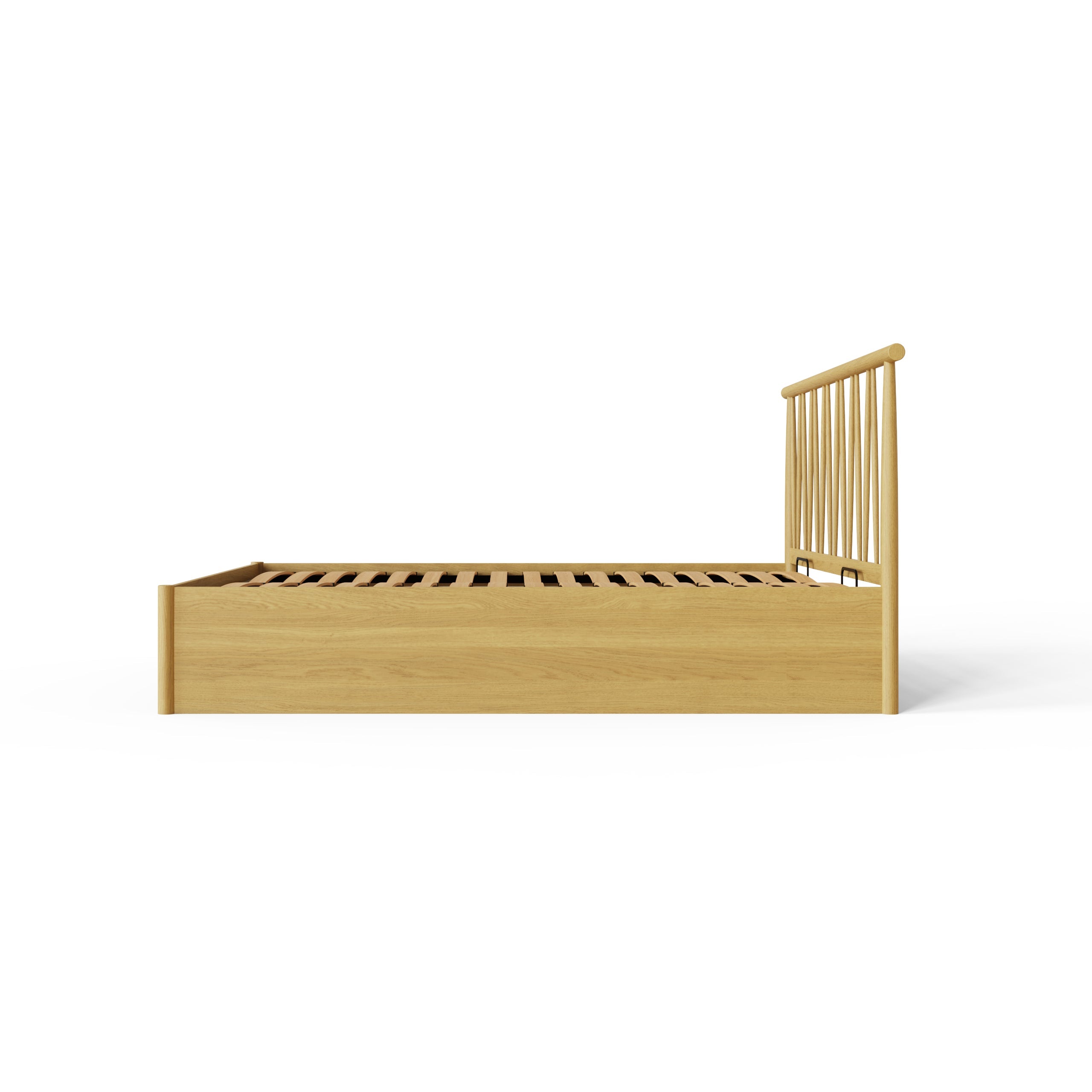 Fusum Spindle Ottoman Bed - Oak – GFW, view 25
