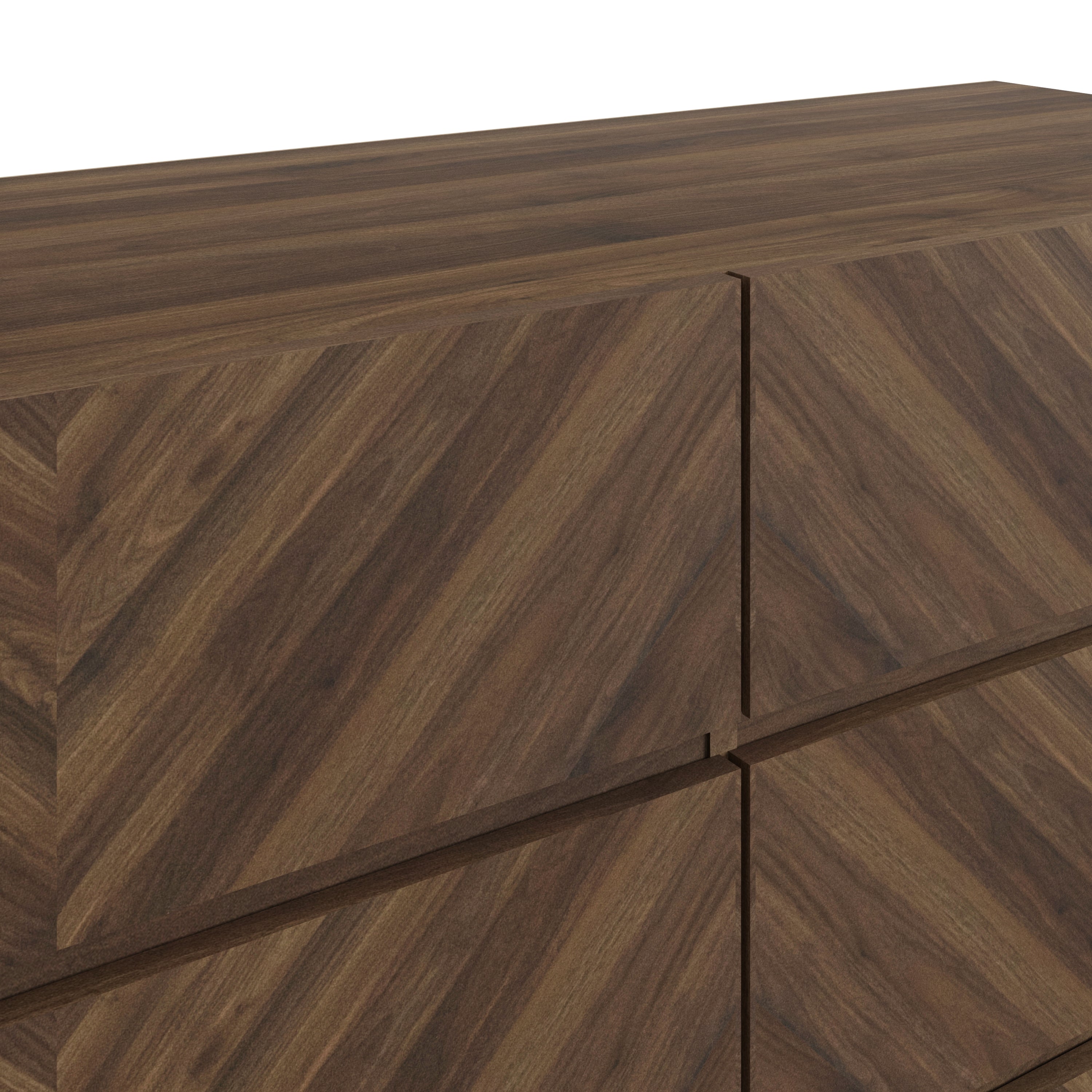 Catania 3+3 Drawer Chest Royal Walnut – GFW, view 4